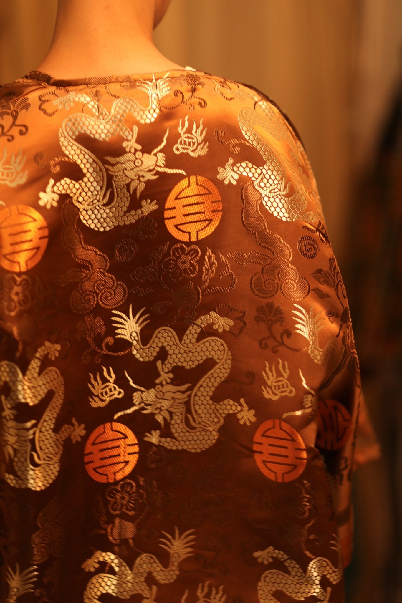 CHINESE TRAGON KIMONO JACKET LUCA - BANGKOK TAILOR CLOTHING STORE - HANDMADE CLOTHING