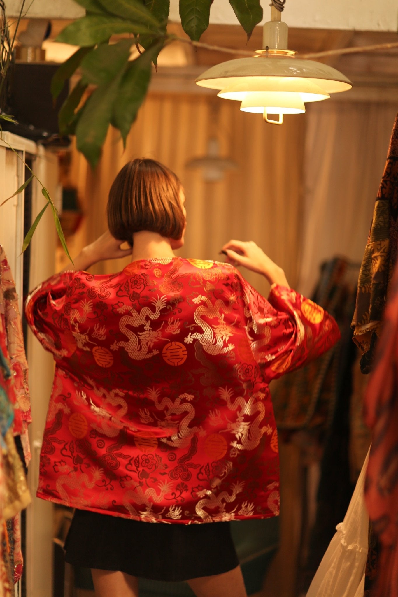 CHINESE TRAGON KIMONO JACKET LUCA - BANGKOK TAILOR CLOTHING STORE - HANDMADE CLOTHING