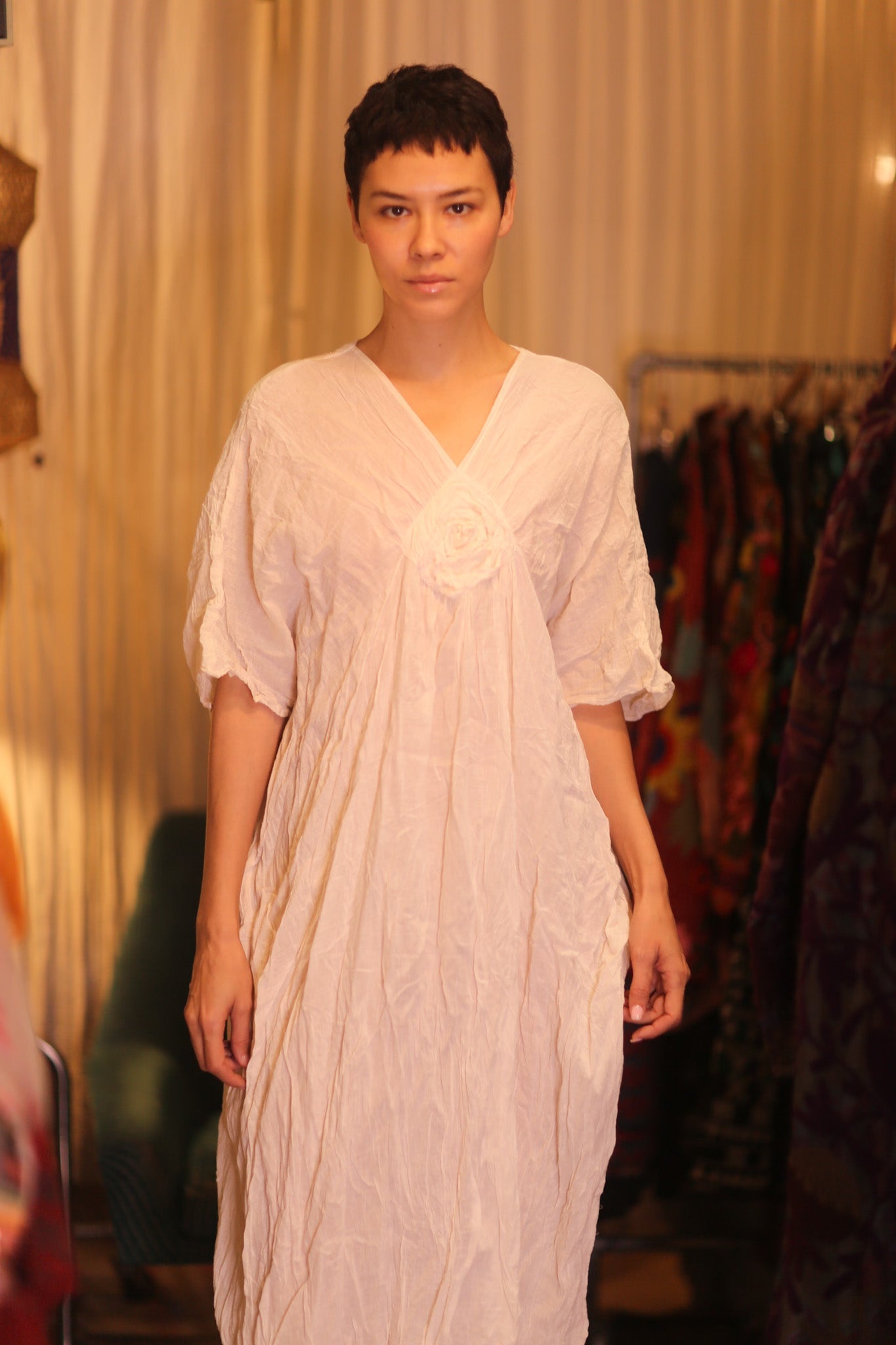 COTTON JASMINE DRESS - BANGKOK TAILOR CLOTHING STORE - HANDMADE CLOTHING