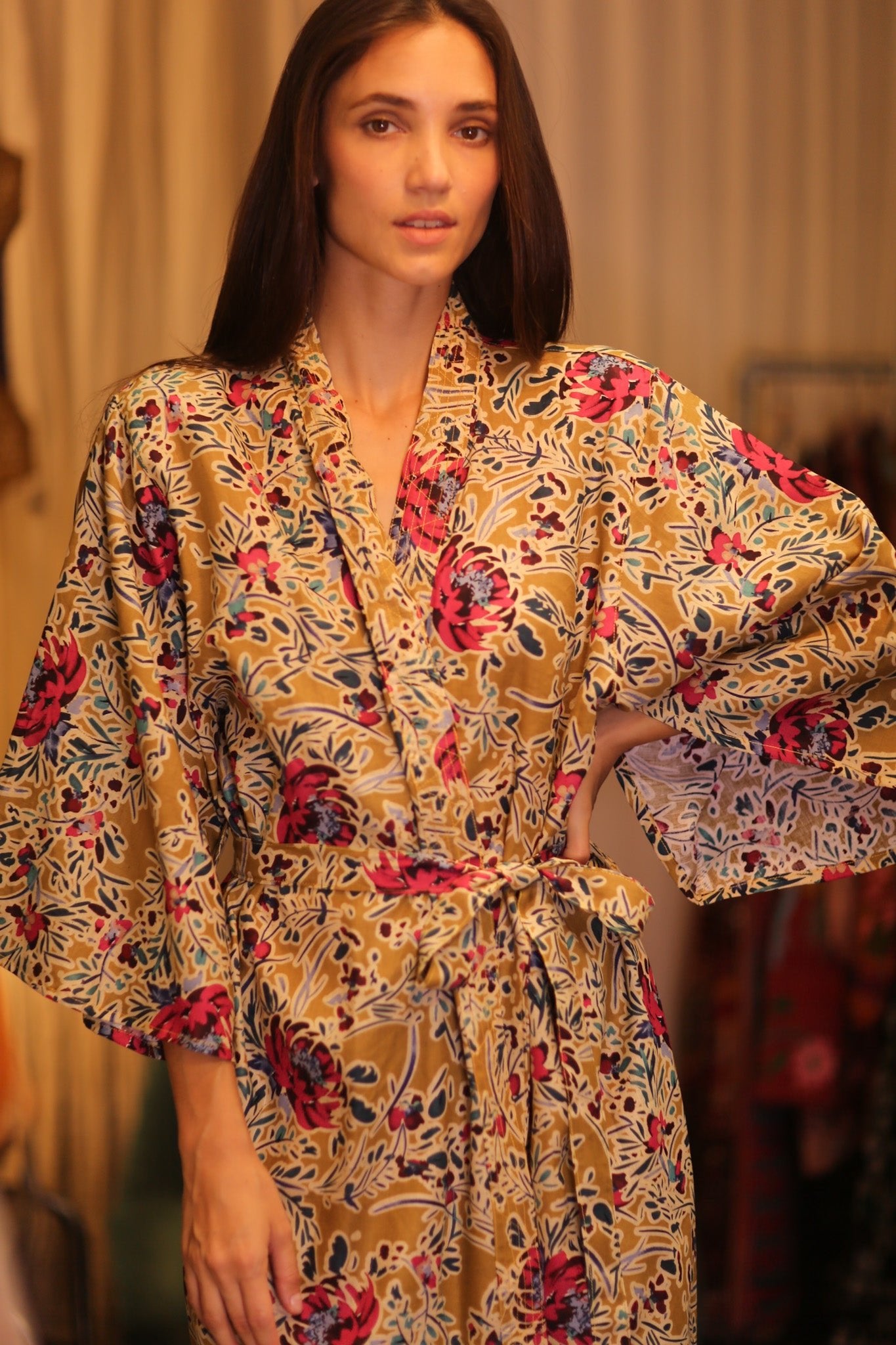 COTTON KIMONO DION - BANGKOK TAILOR CLOTHING STORE - HANDMADE CLOTHING
