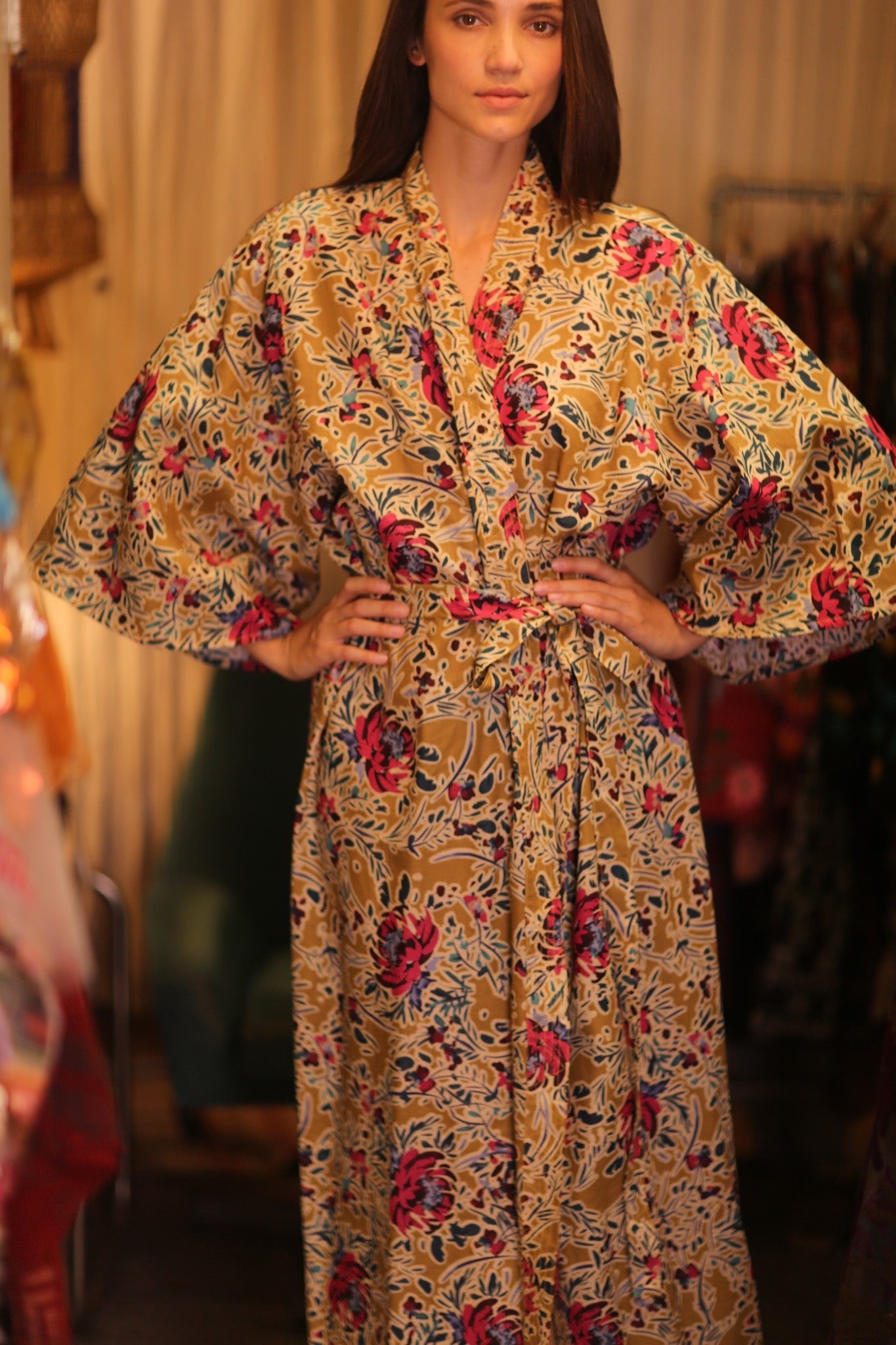 COTTON KIMONO DION - BANGKOK TAILOR CLOTHING STORE - HANDMADE CLOTHING