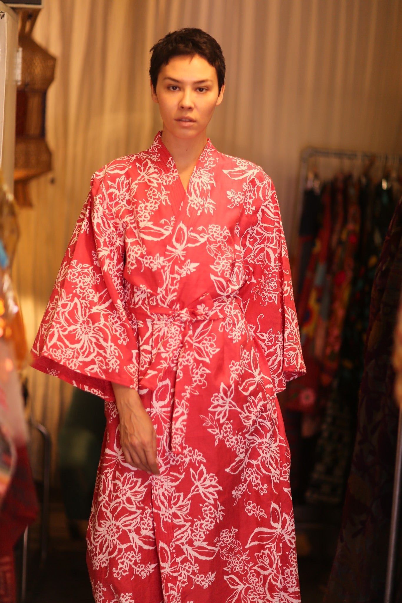 COTTON KIMONO JOLIE - BANGKOK TAILOR CLOTHING STORE - HANDMADE CLOTHING