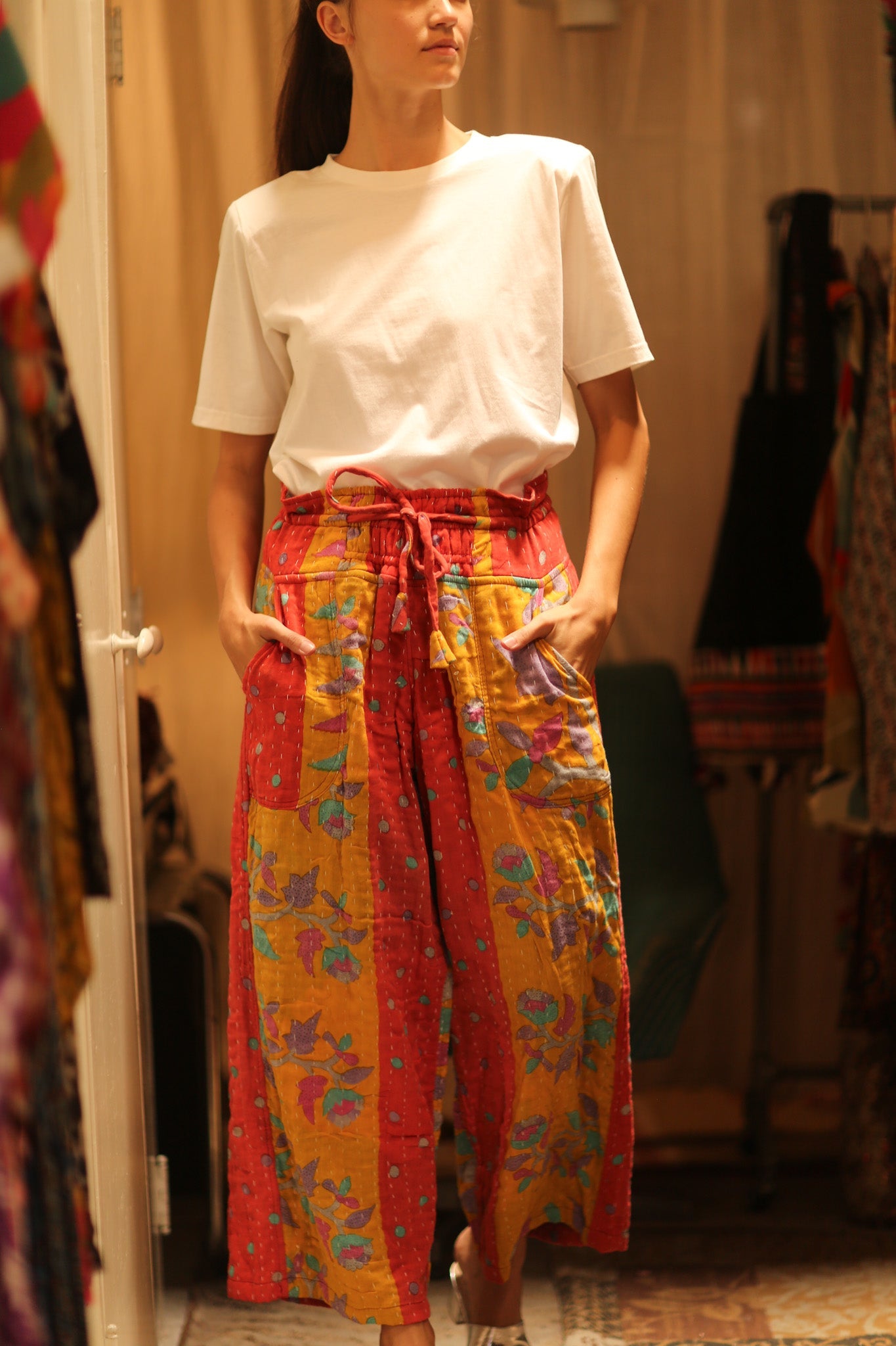 COTTON PANTS DELEILA - BANGKOK TAILOR CLOTHING STORE - HANDMADE CLOTHING