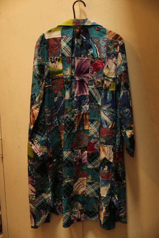 COTTON PATCHWORK KIMONO - S88 - BANGKOK TAILOR CLOTHING STORE - HANDMADE CLOTHING