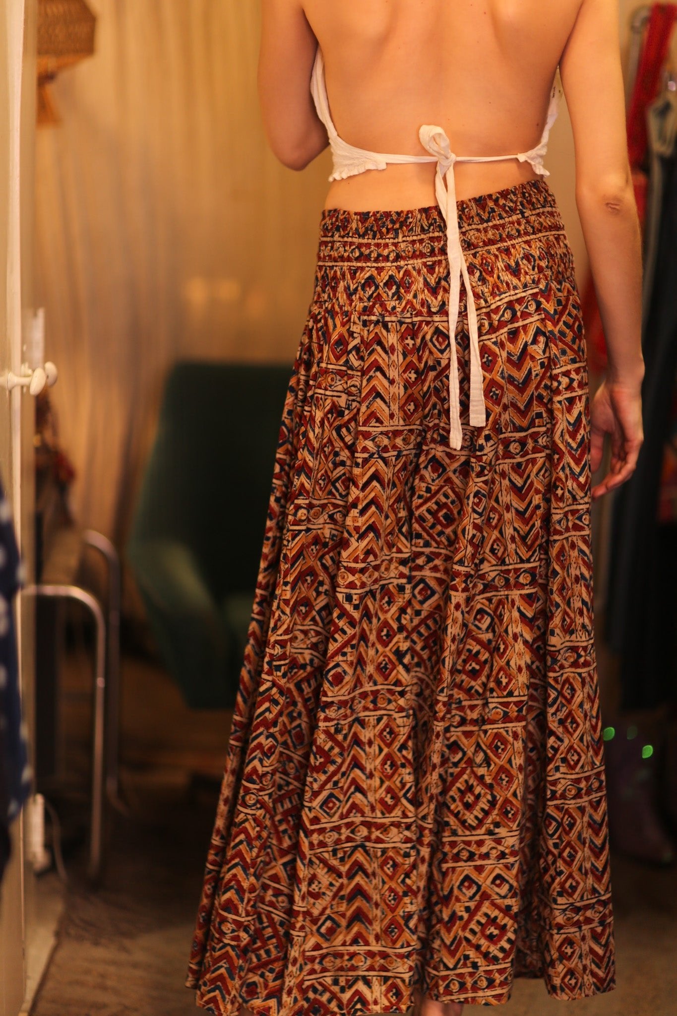 COTTON WIDE LEGS LONG PANTS RUBY MHAMKWET - BANGKOK TAILOR CLOTHING STORE - HANDMADE CLOTHING