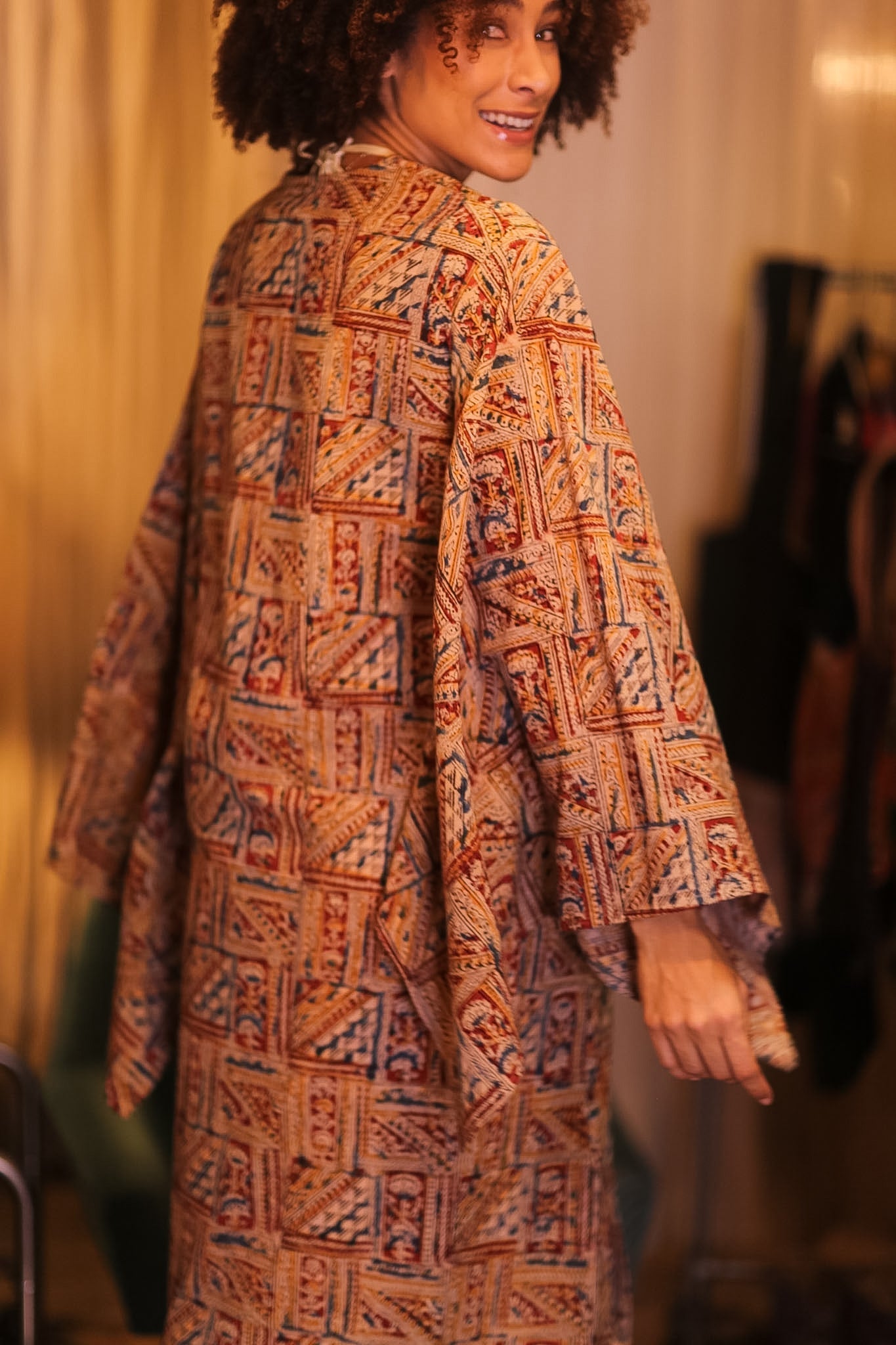 COTTON WING KIMONO PINA MHAN - BANGKOK TAILOR CLOTHING STORE - HANDMADE CLOTHING
