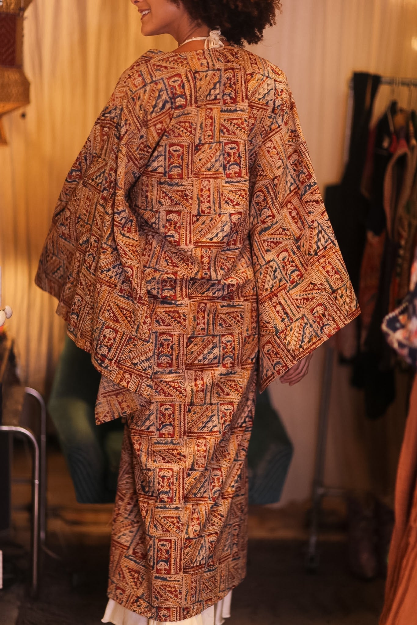 COTTON WING KIMONO PINA MHAN - BANGKOK TAILOR CLOTHING STORE - HANDMADE CLOTHING