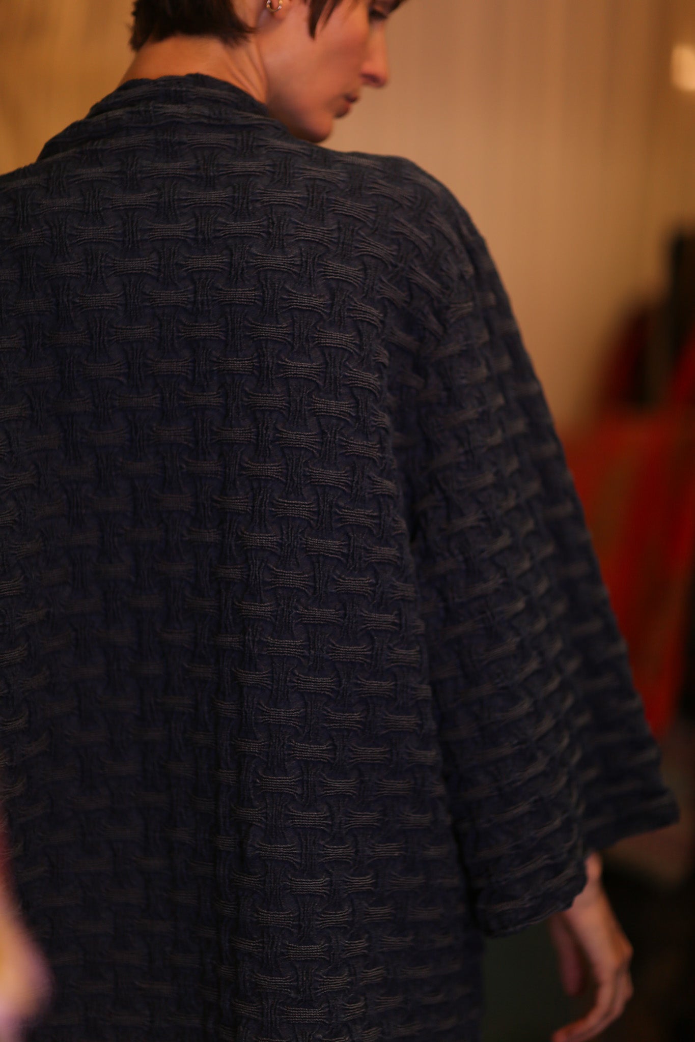 DARKJAPANESE PREMIUM DENIM SHORT KIMONO HTAYAN - BANGKOK TAILOR CLOTHING STORE - HANDMADE CLOTHING