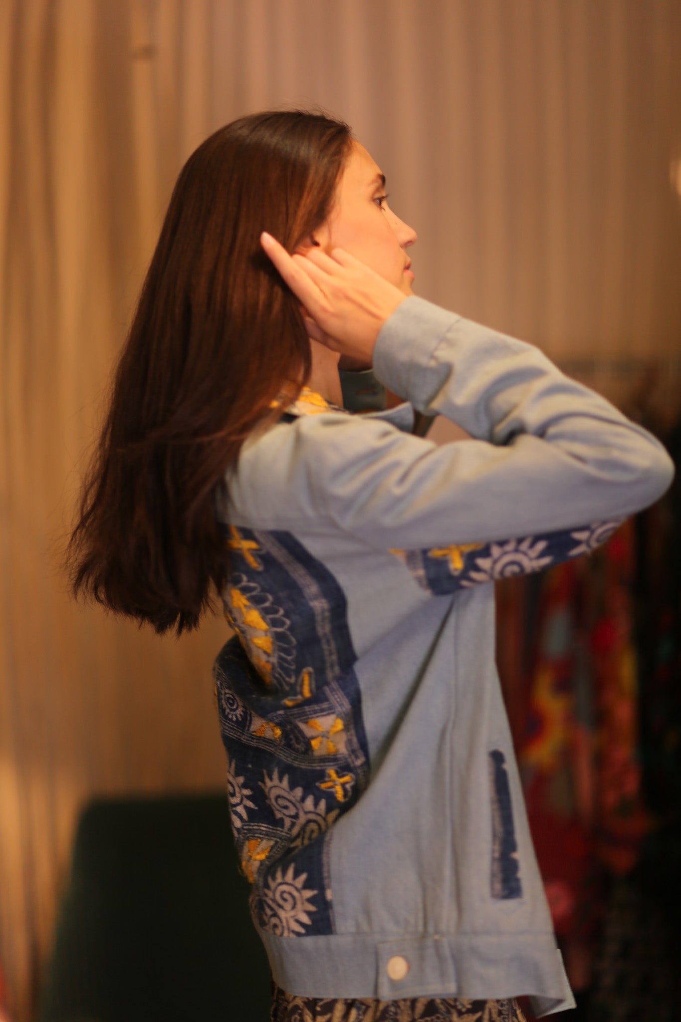 DENIM JACKET PATCHWORK RURA - BANGKOK TAILOR CLOTHING STORE - HANDMADE CLOTHING