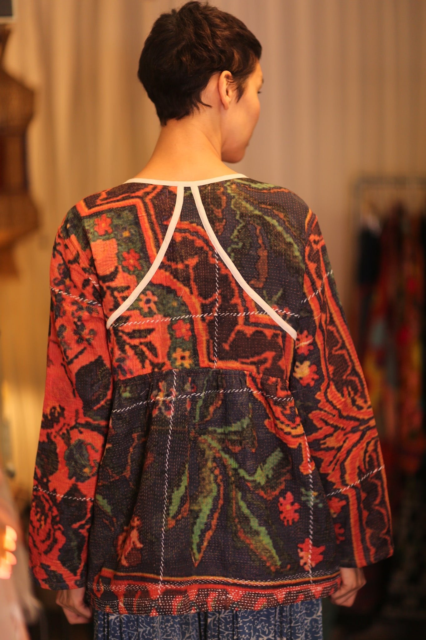 DOLLY KANTHA JACKET GENKI - BANGKOK TAILOR CLOTHING STORE - HANDMADE CLOTHING
