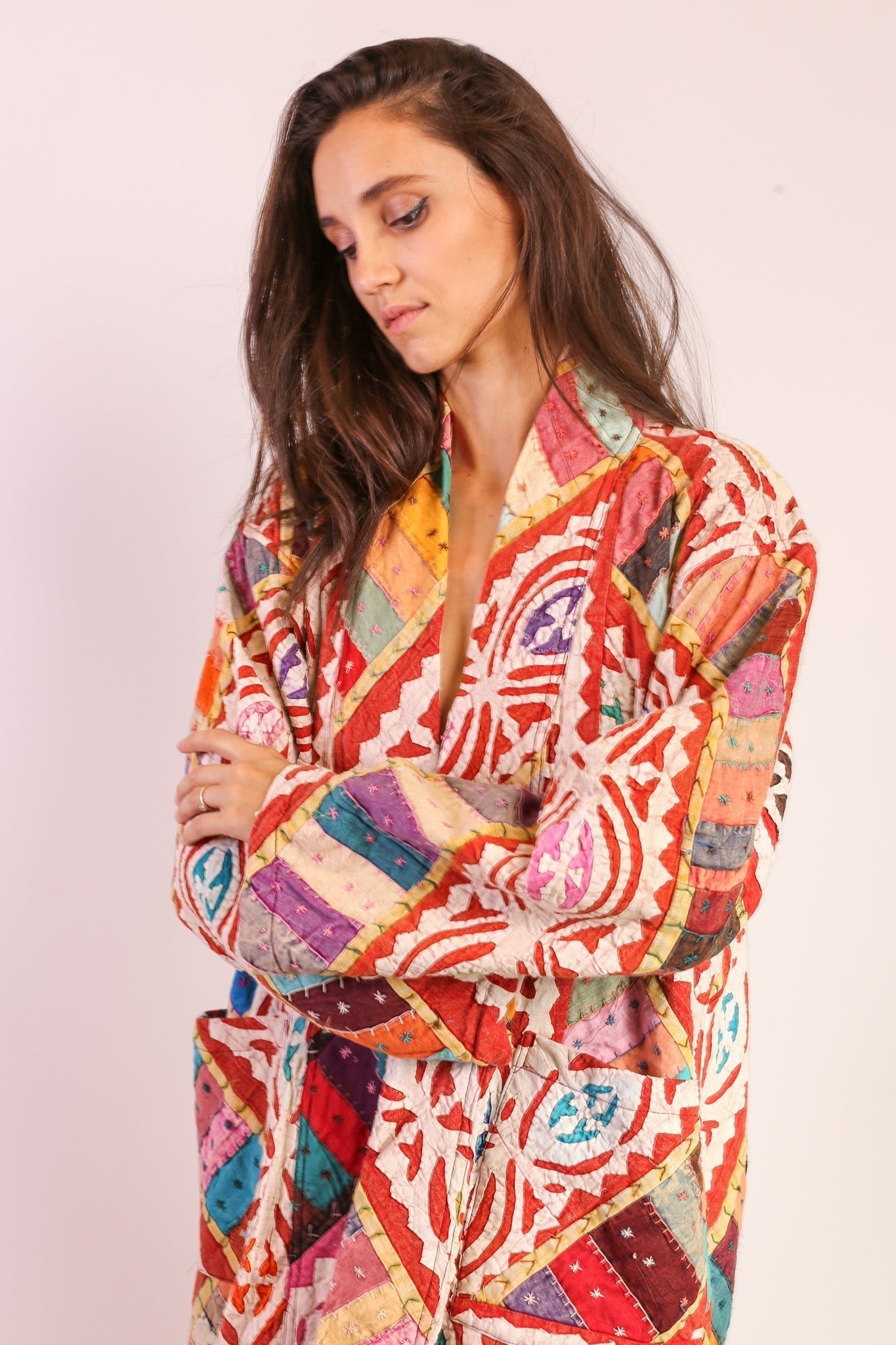 EMBROIDERED COAT JACKET MAHELI - BANGKOK TAILOR CLOTHING STORE - HANDMADE CLOTHING