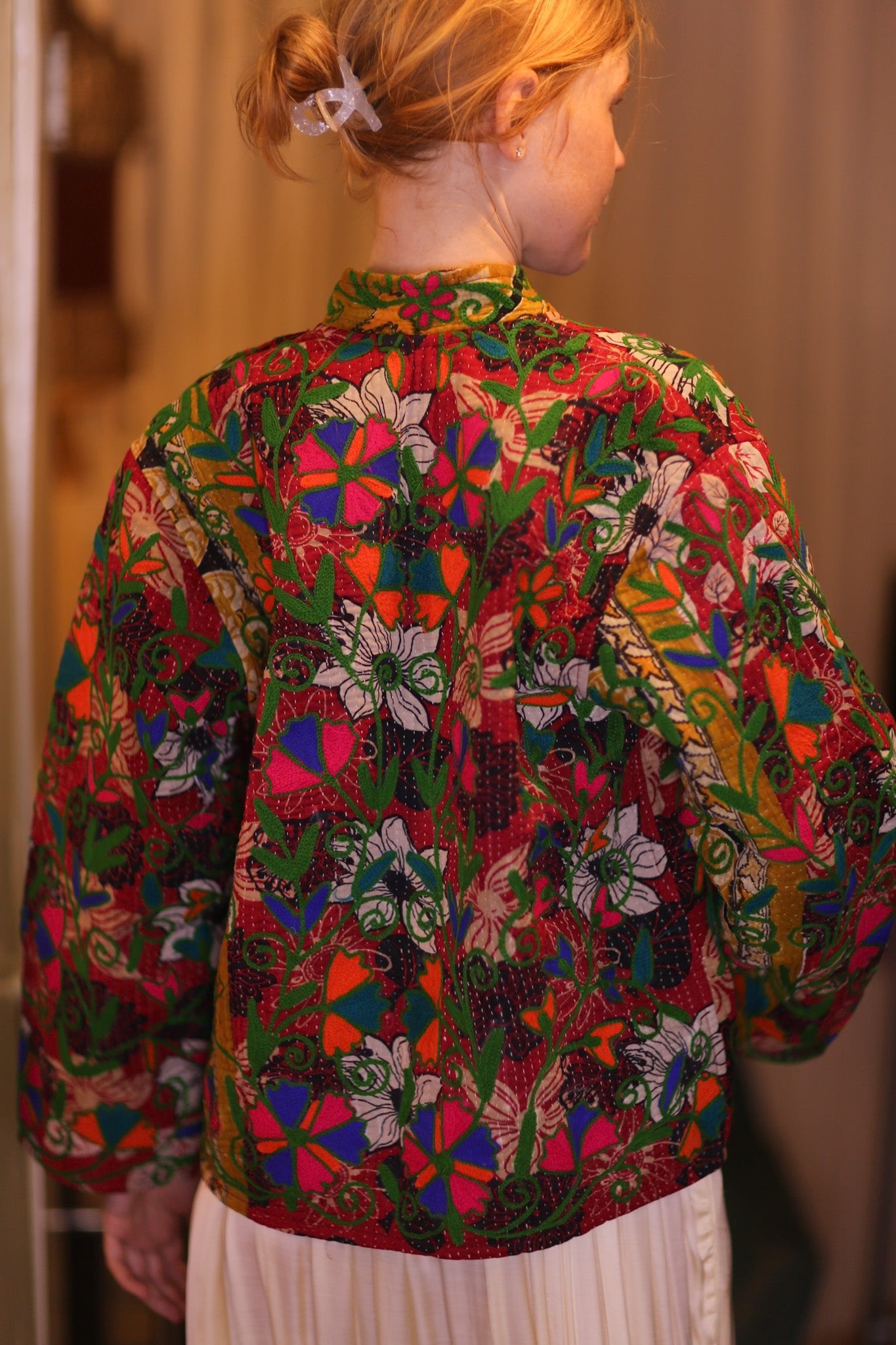 EMBROIDERED JACKET INGRID ADEN - BANGKOK TAILOR CLOTHING STORE - HANDMADE CLOTHING