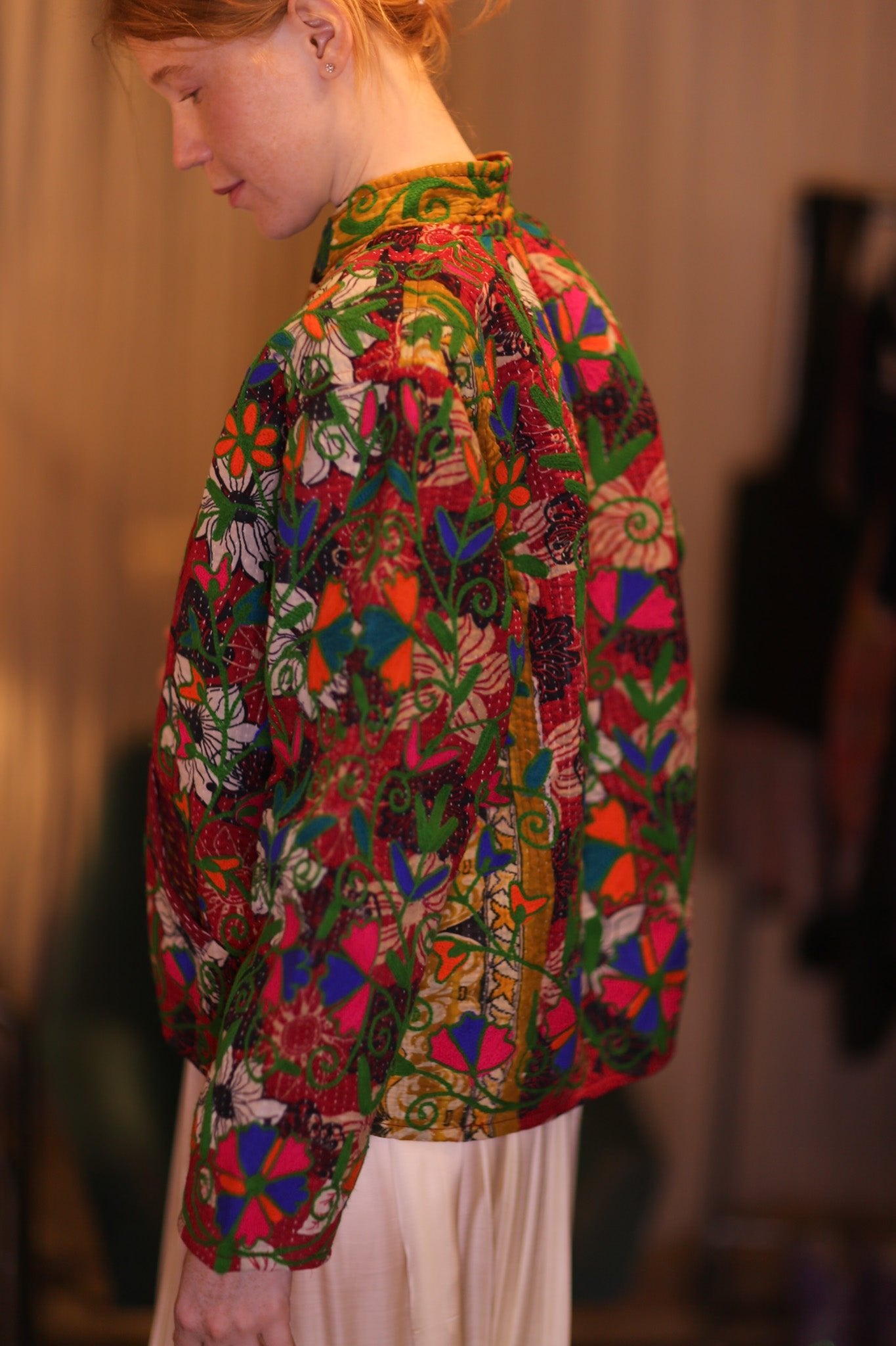 EMBROIDERED JACKET INGRID ADEN - BANGKOK TAILOR CLOTHING STORE - HANDMADE CLOTHING