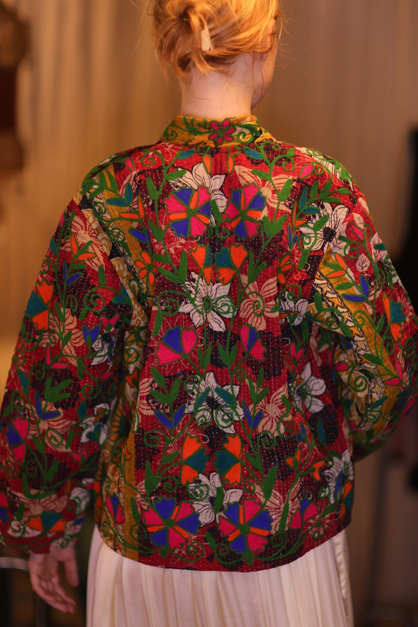 EMBROIDERED JACKET INGRID ADEN - BANGKOK TAILOR CLOTHING STORE - HANDMADE CLOTHING