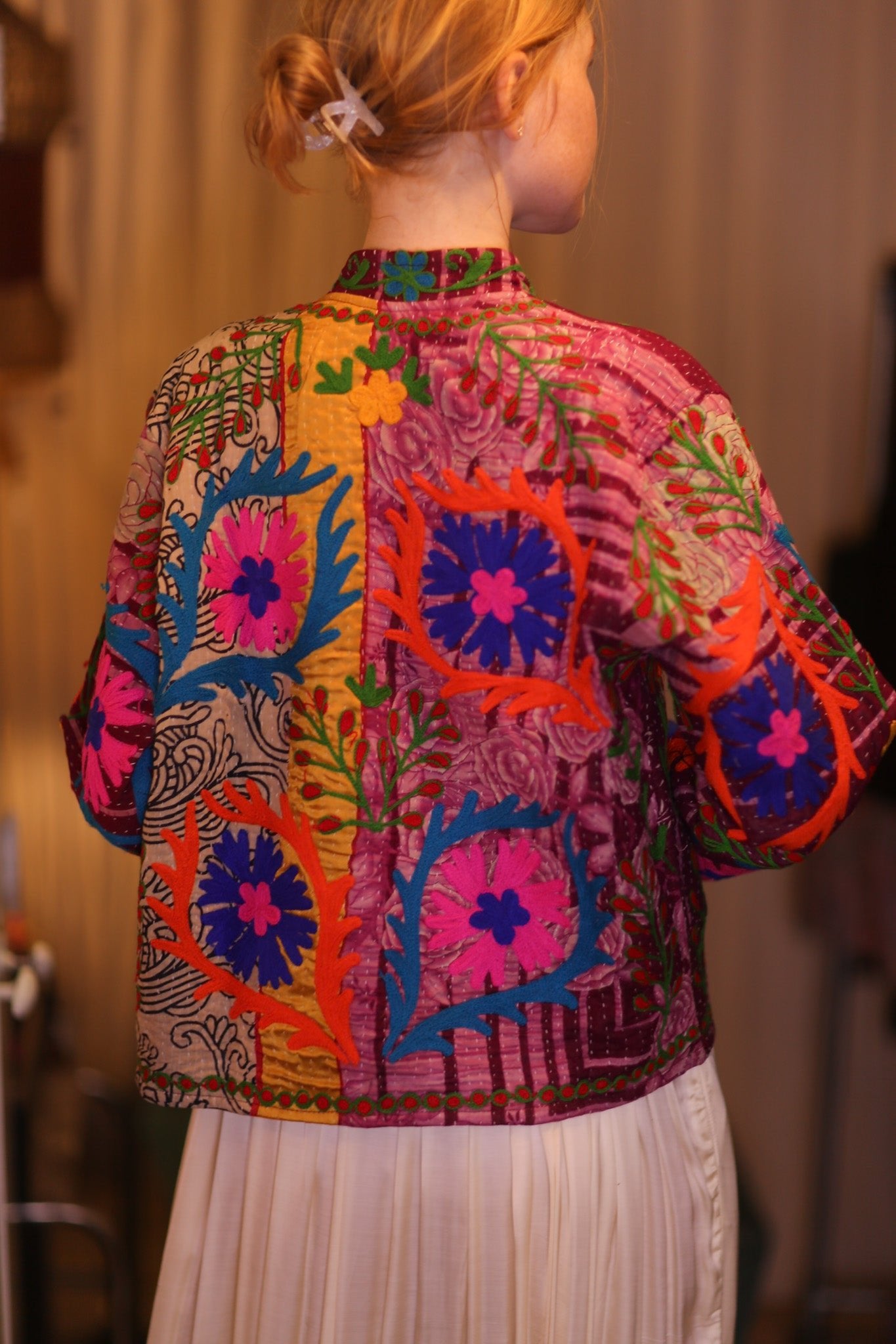 EMBROIDERED JACKET INGRID LAYYAUNG - BANGKOK TAILOR CLOTHING STORE - HANDMADE CLOTHING