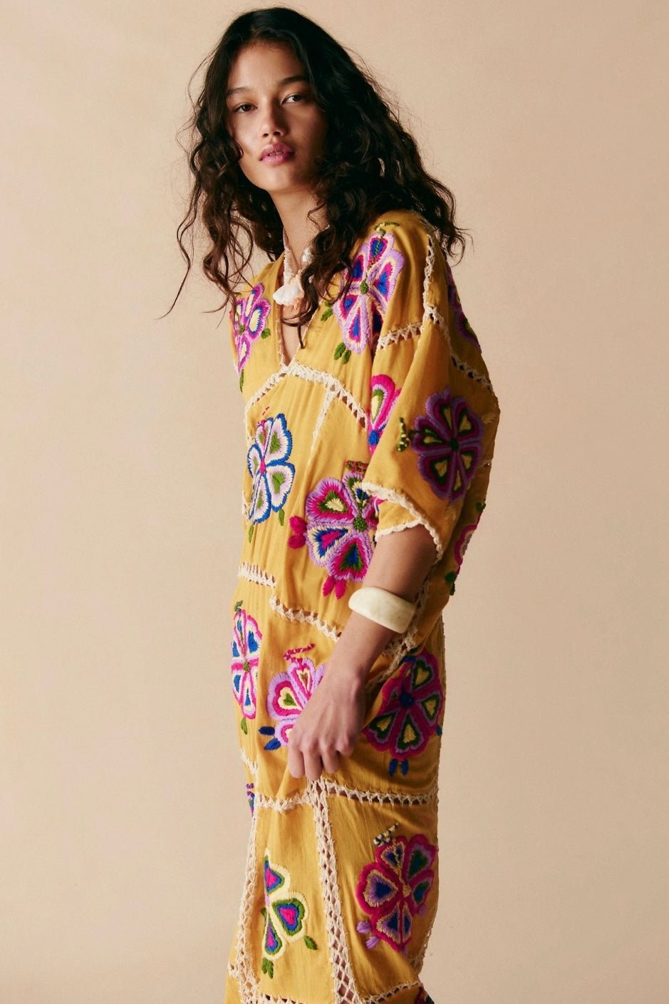 EMBROIDERED KAFTAN JOSIN - BANGKOK TAILOR CLOTHING STORE - HANDMADE CLOTHING
