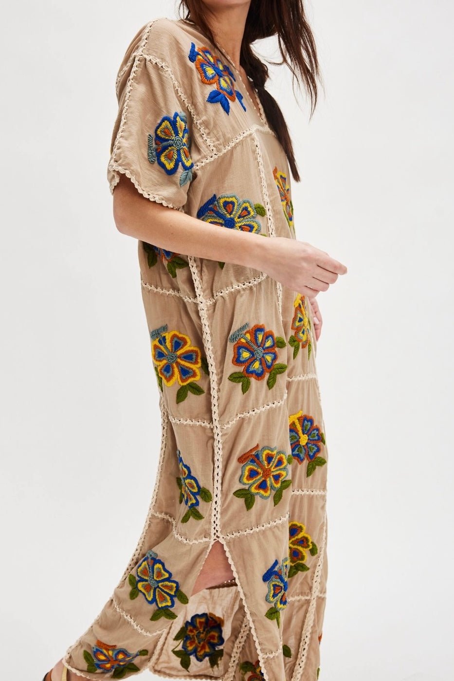 EMBROIDERED KAFTAN JOSIN - BANGKOK TAILOR CLOTHING STORE - HANDMADE CLOTHING