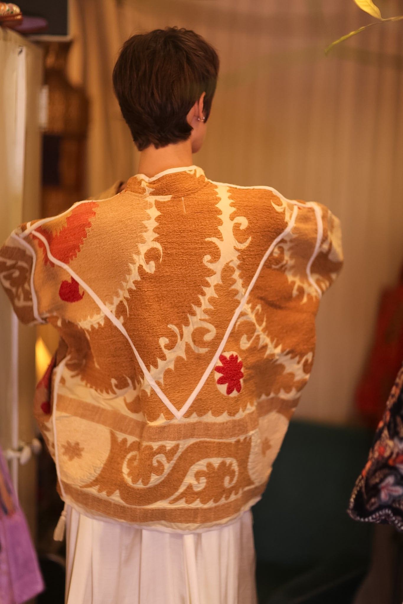 EMBROIDERED KANTHA JACKET FRÜHLING - BANGKOK TAILOR CLOTHING STORE - HANDMADE CLOTHING