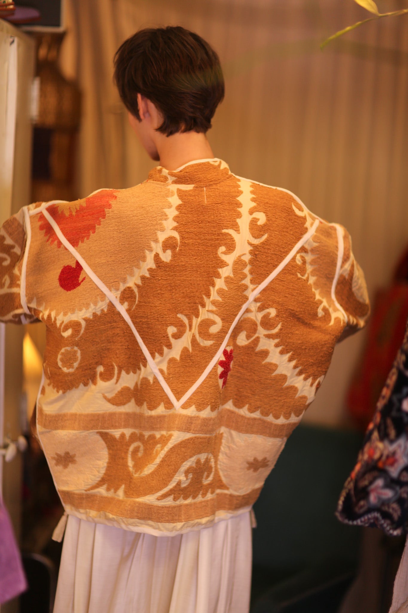EMBROIDERED KANTHA JACKET FRÜHLING - BANGKOK TAILOR CLOTHING STORE - HANDMADE CLOTHING