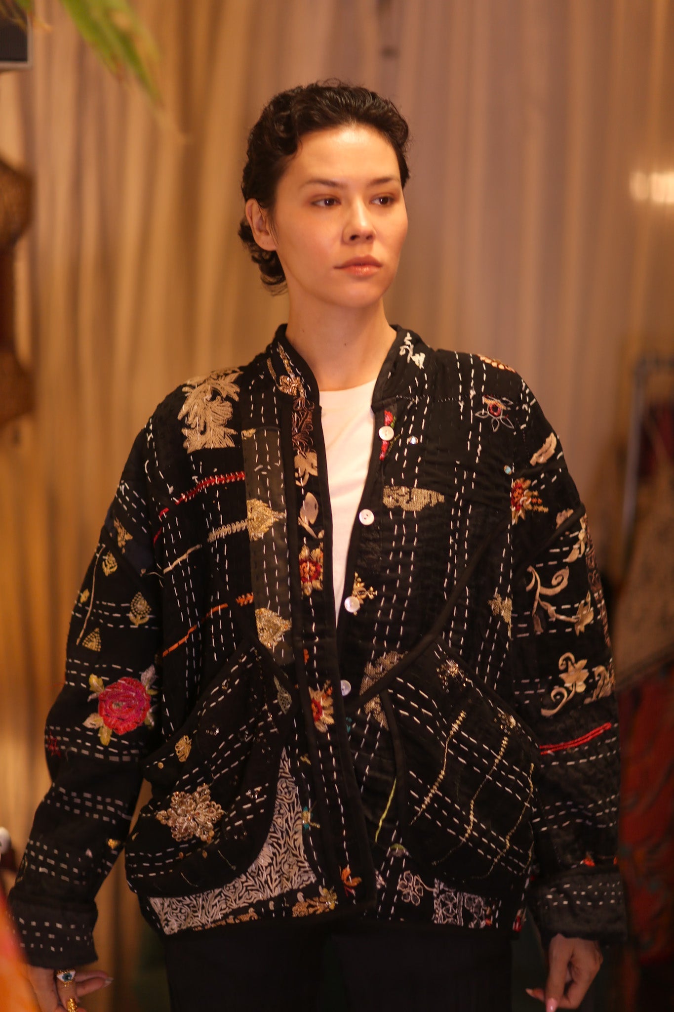 EMBROIDERED KANTHA JACKET JYPEACE - BANGKOK TAILOR CLOTHING STORE - HANDMADE CLOTHING