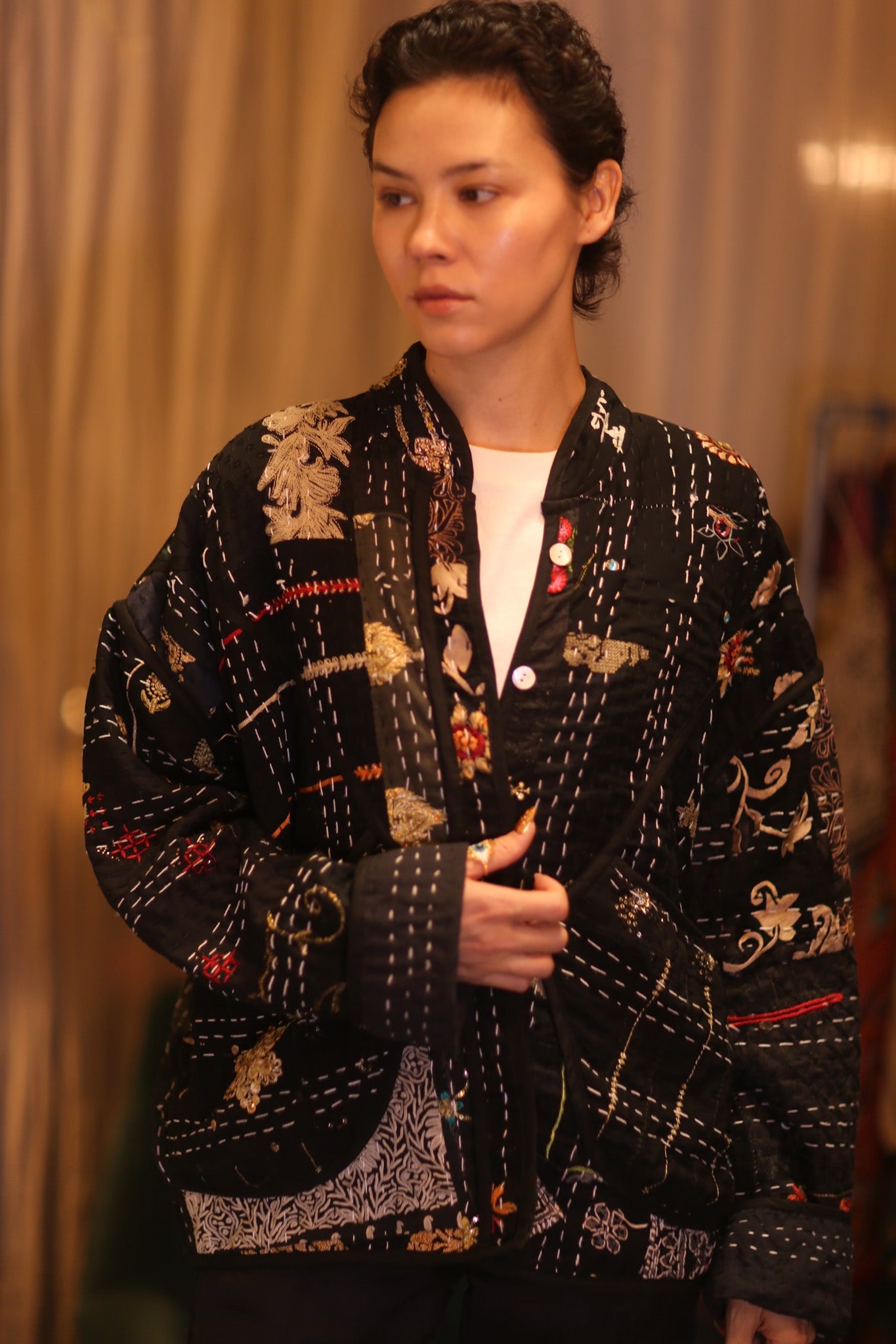 EMBROIDERED KANTHA JACKET JYPEACE - BANGKOK TAILOR CLOTHING STORE - HANDMADE CLOTHING