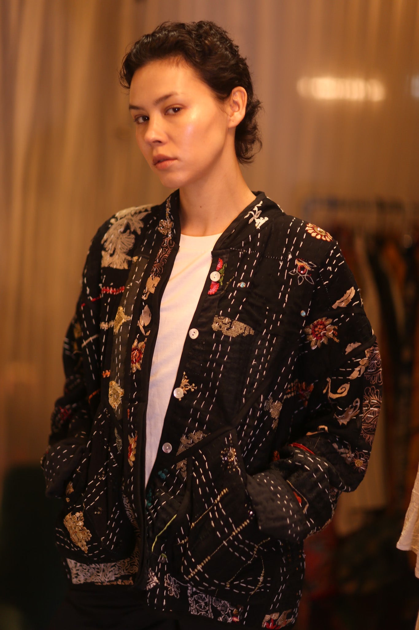 EMBROIDERED KANTHA JACKET JYPEACE - BANGKOK TAILOR CLOTHING STORE - HANDMADE CLOTHING