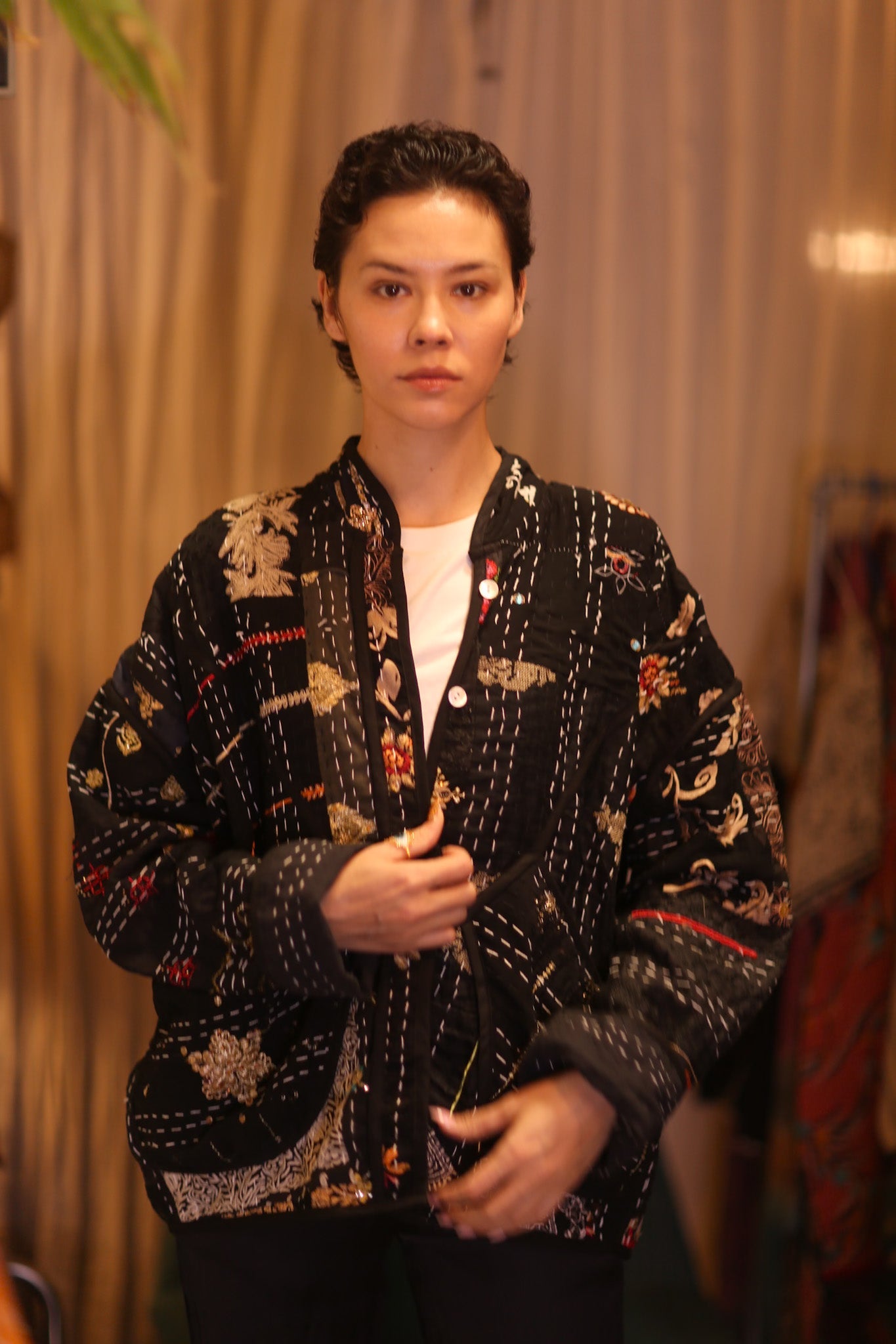 EMBROIDERED KANTHA JACKET JYPEACE - BANGKOK TAILOR CLOTHING STORE - HANDMADE CLOTHING