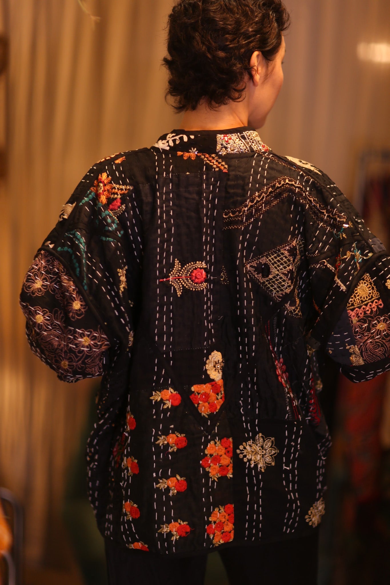 EMBROIDERED KANTHA JACKET JYPEACE - BANGKOK TAILOR CLOTHING STORE - HANDMADE CLOTHING