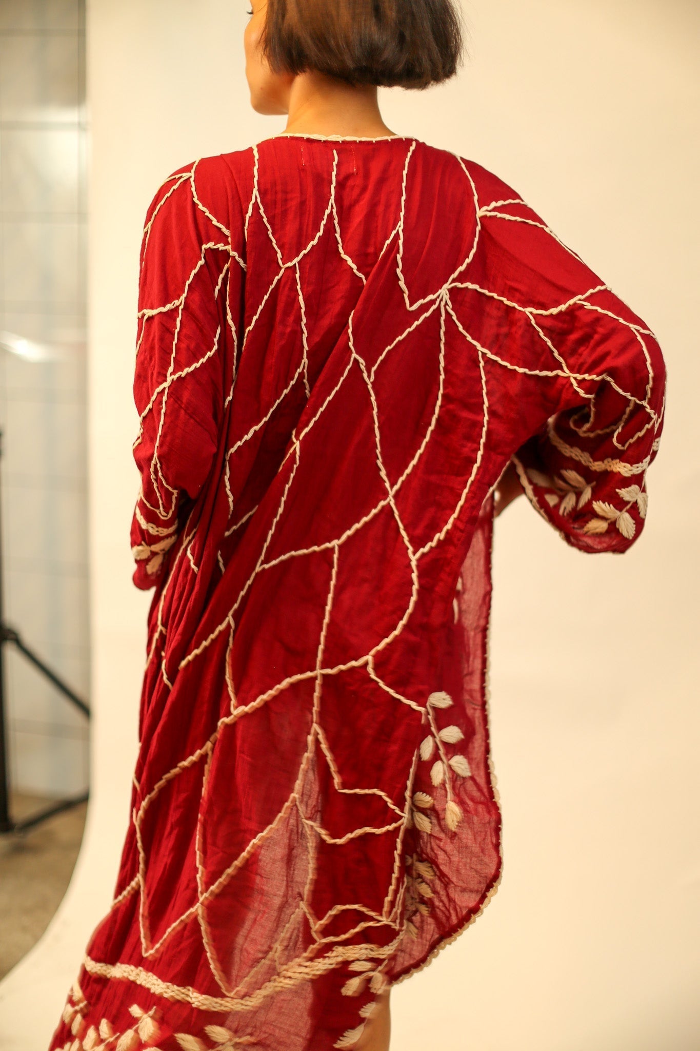 EMBROIDERED KIMONO GINEVRA - BANGKOK TAILOR CLOTHING STORE - HANDMADE CLOTHING