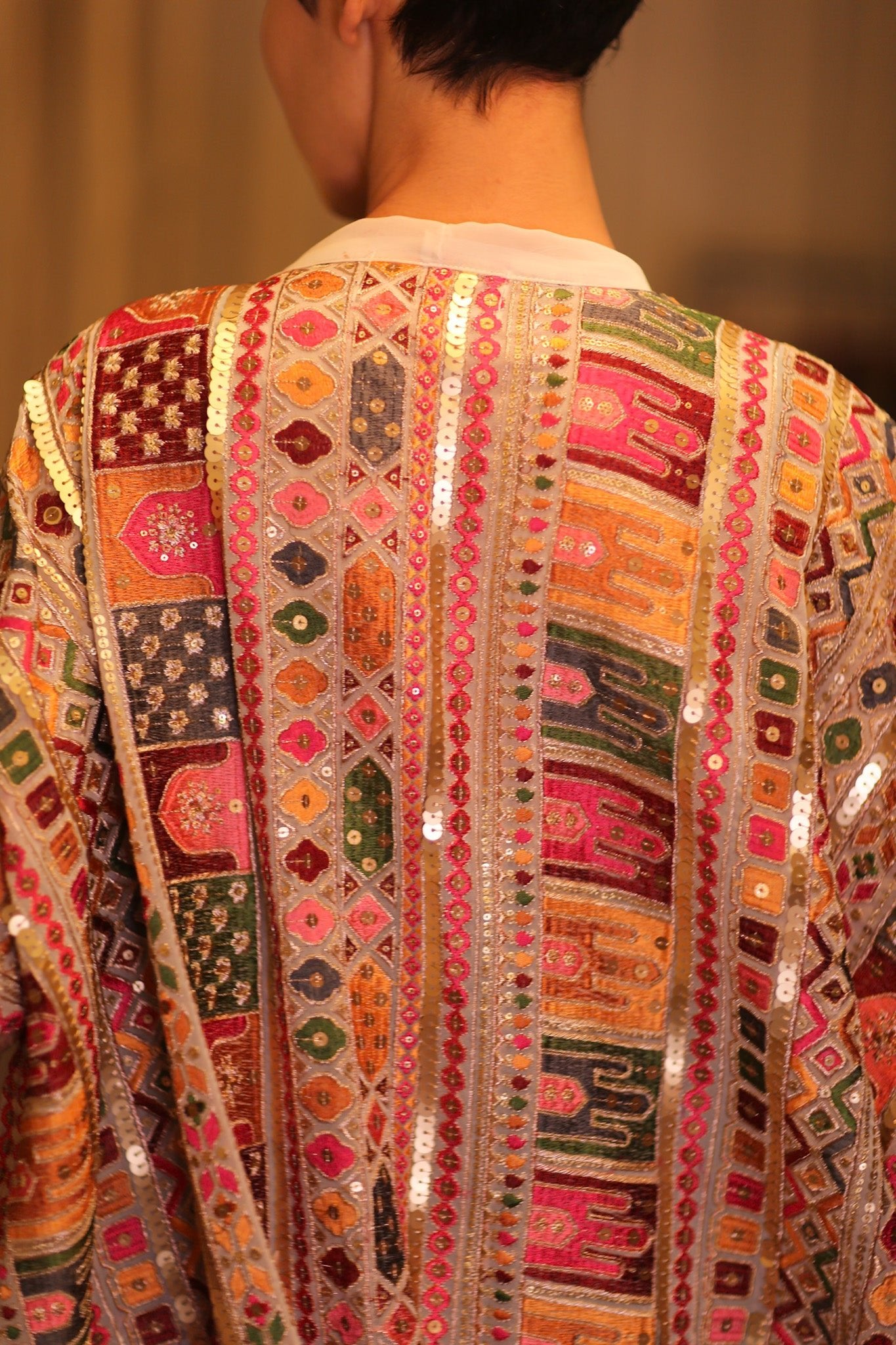 EMBROIDERED KIMONO SILK SUNOSCH - BANGKOK TAILOR CLOTHING STORE - HANDMADE CLOTHING