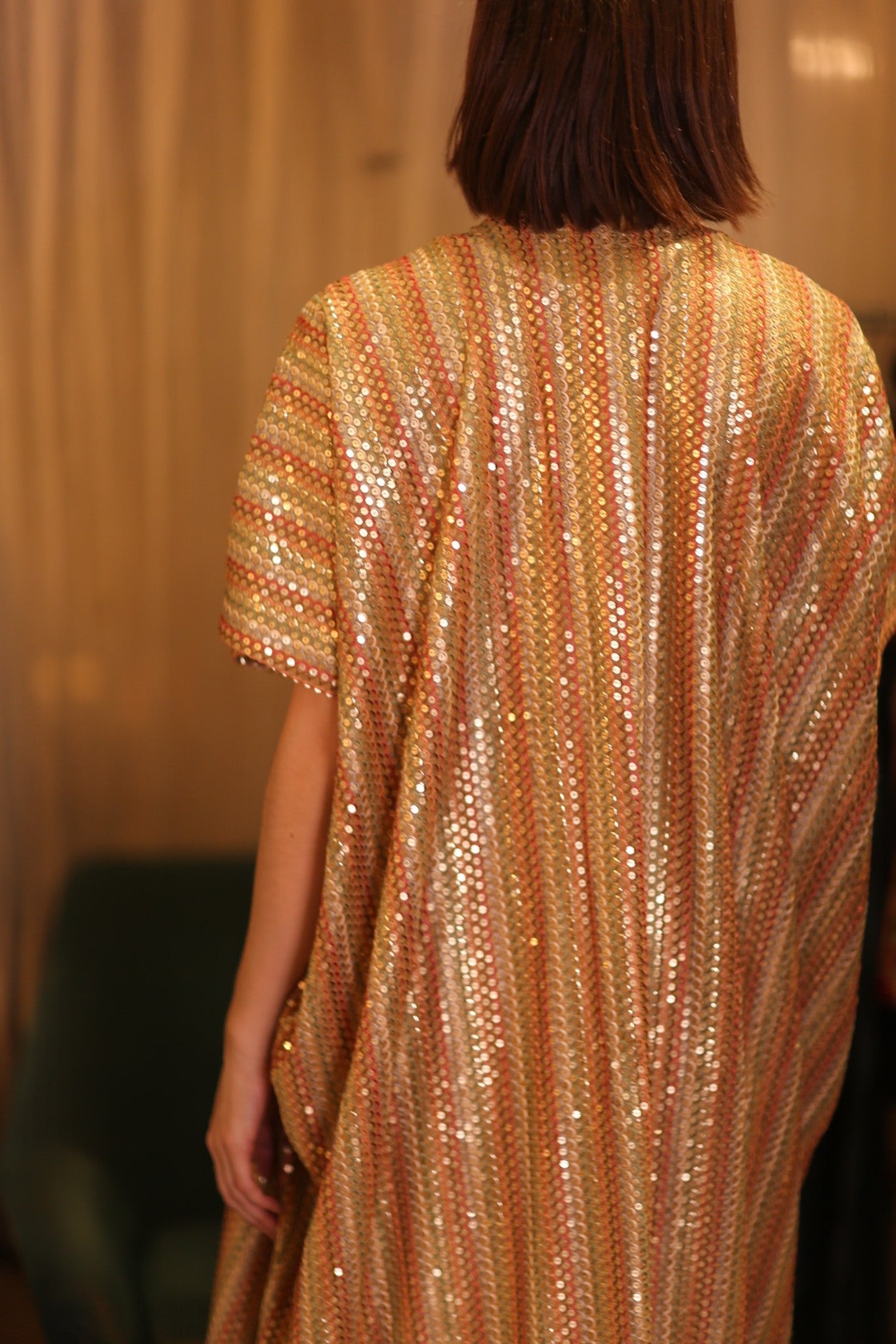 EMBROIDERED LONG KIMONO KRIST - BANGKOK TAILOR CLOTHING STORE - HANDMADE CLOTHING