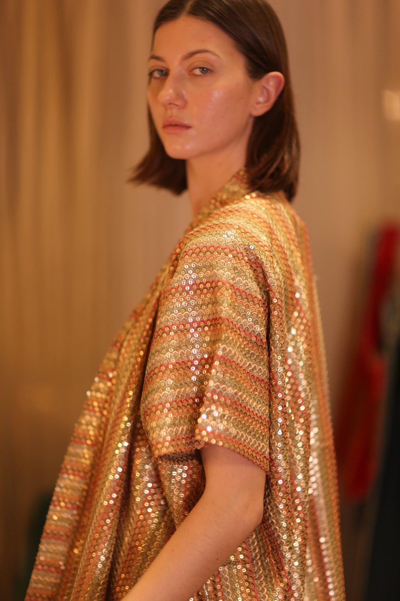 EMBROIDERED LONG KIMONO KRIST - BANGKOK TAILOR CLOTHING STORE - HANDMADE CLOTHING