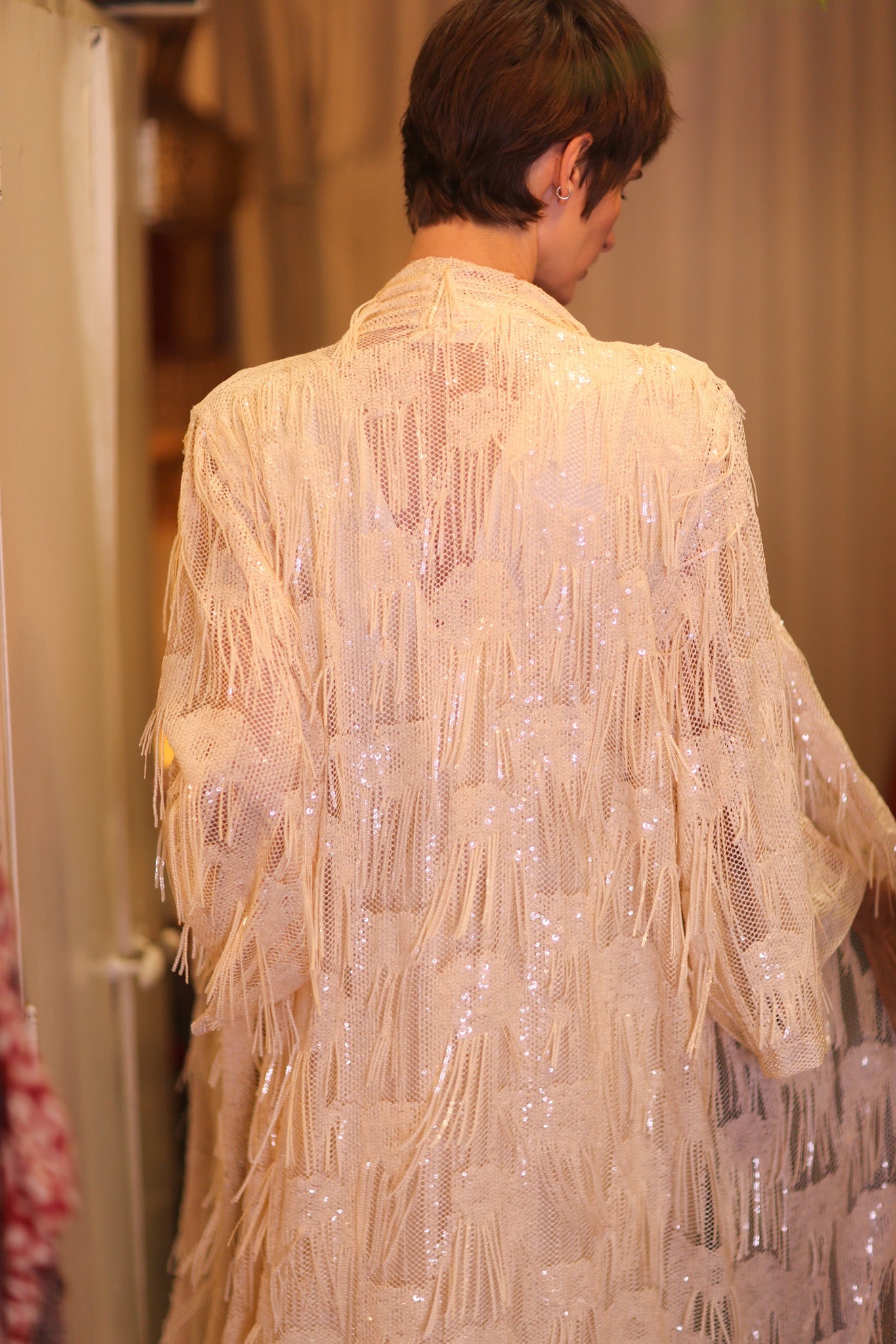 EMBROIDERED LONG KIMONO KYLIE - BANGKOK TAILOR CLOTHING STORE - HANDMADE CLOTHING