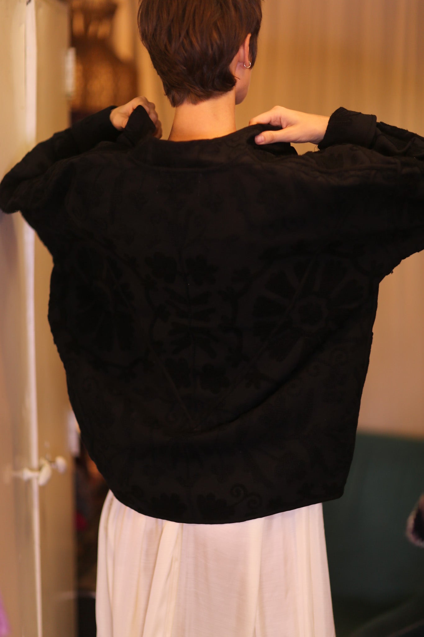 EMBROIDERED PREMIUM COTTON JACKET MIDIL - BANGKOK TAILOR CLOTHING STORE - HANDMADE CLOTHING