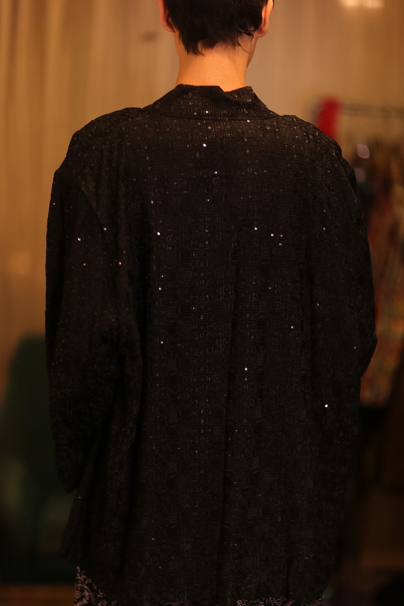 EMBROIDERED SHORT KIMONO MAHUYAR - BANGKOK TAILOR CLOTHING STORE - HANDMADE CLOTHING