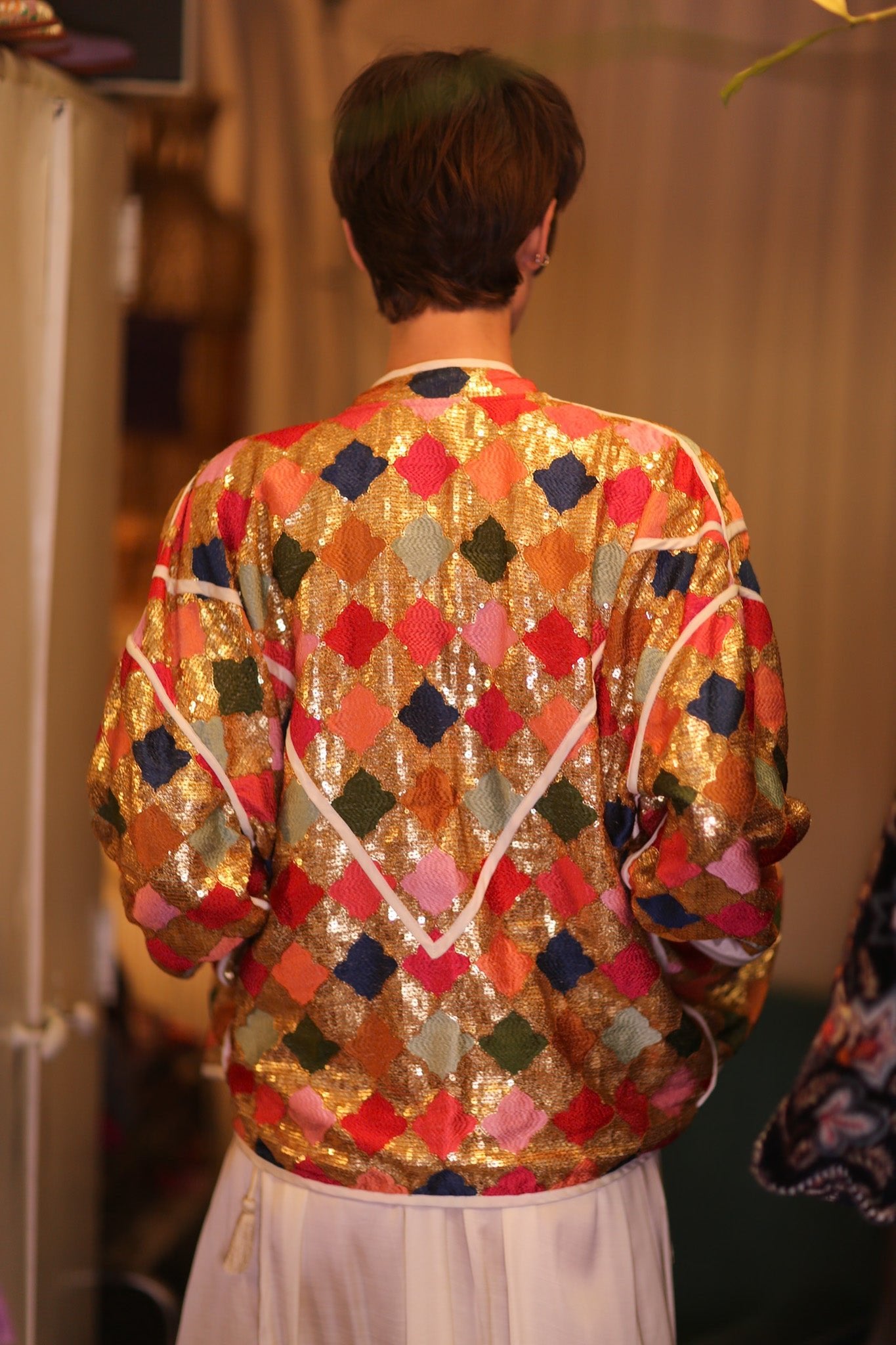 EMBROIDERED SILK JACKET ROYALE - BANGKOK TAILOR CLOTHING STORE - HANDMADE CLOTHING