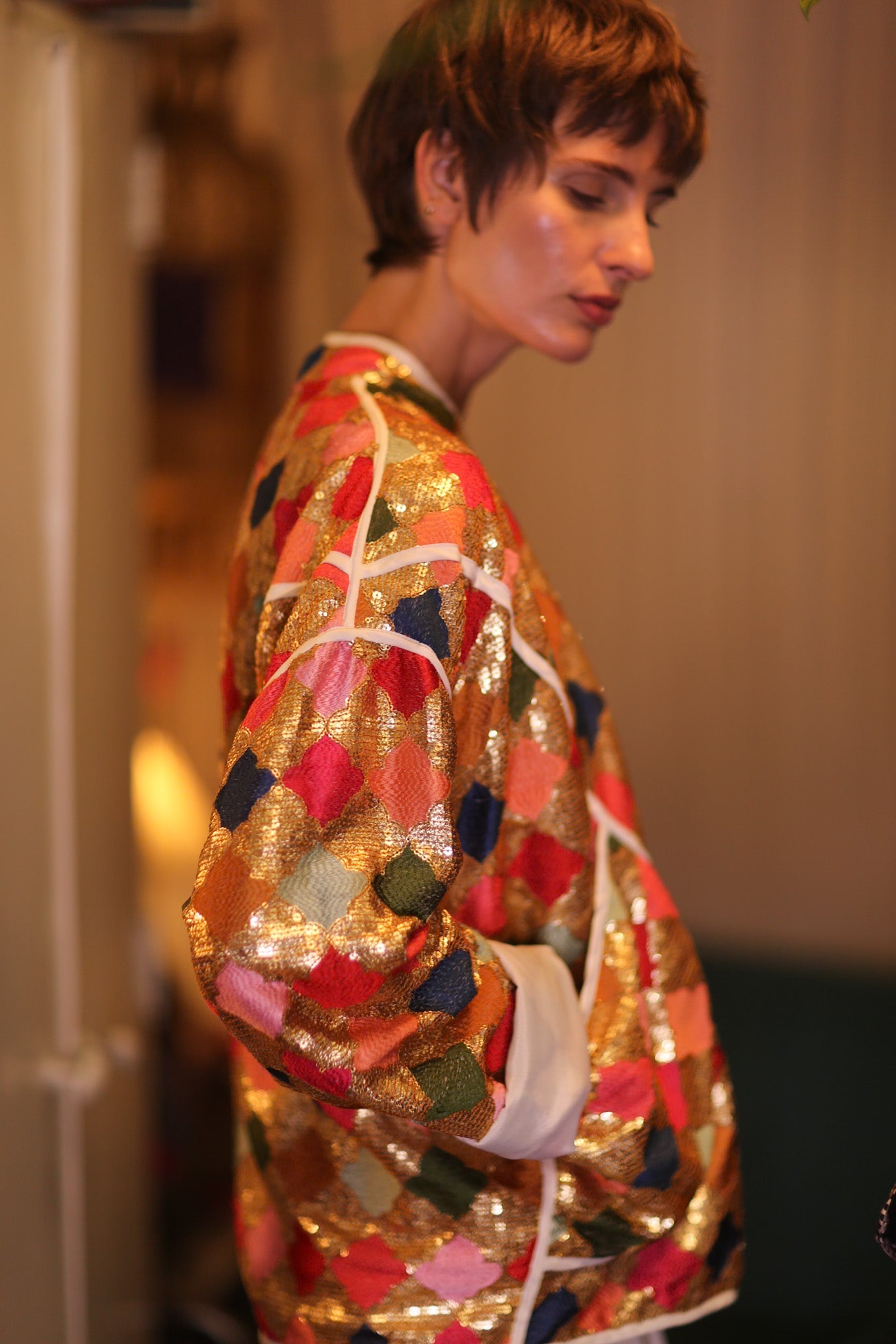 EMBROIDERED SILK JACKET ROYALE - BANGKOK TAILOR CLOTHING STORE - HANDMADE CLOTHING