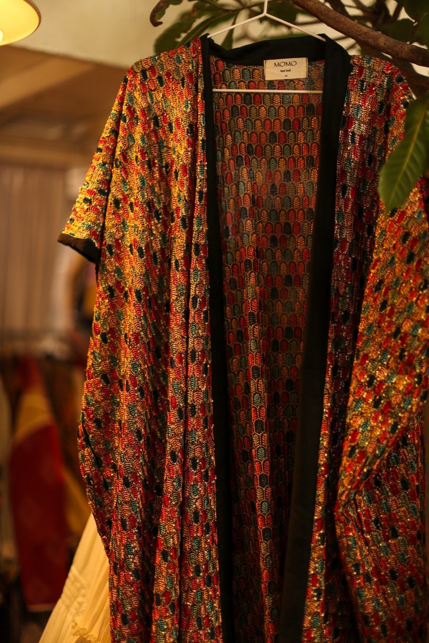 EMBROIDERED SILK KIMONO - BANGKOK TAILOR CLOTHING STORE - HANDMADE CLOTHING