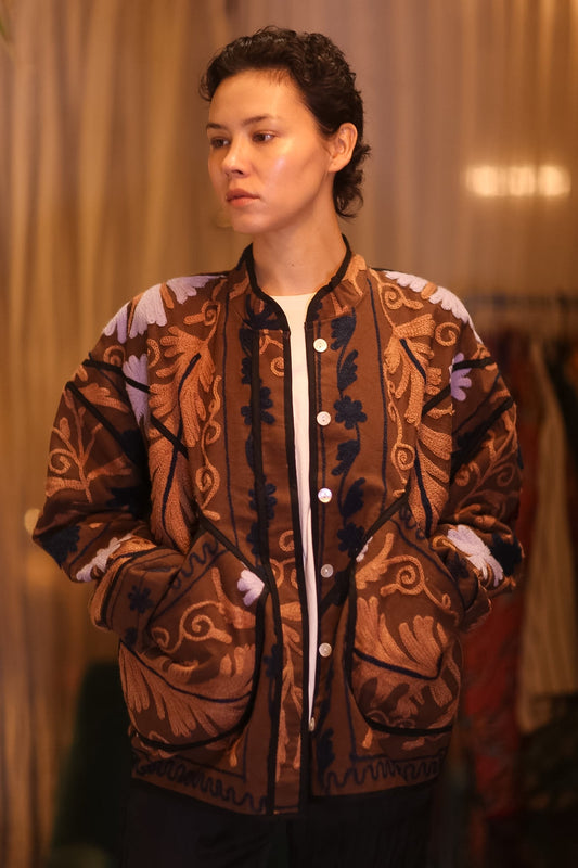 EMBROIDERED SUZANI JACKET MICHAL - BANGKOK TAILOR CLOTHING STORE - HANDMADE CLOTHING