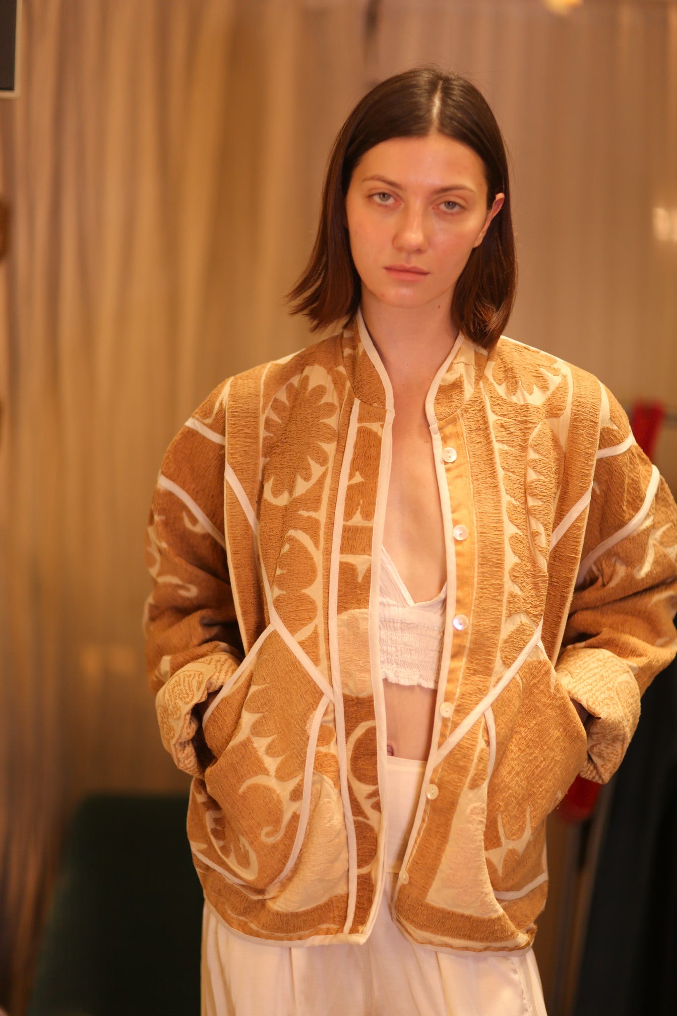 EMBROIDERED SUZANI JACKET YILTHANT - BANGKOK TAILOR CLOTHING STORE - HANDMADE CLOTHING