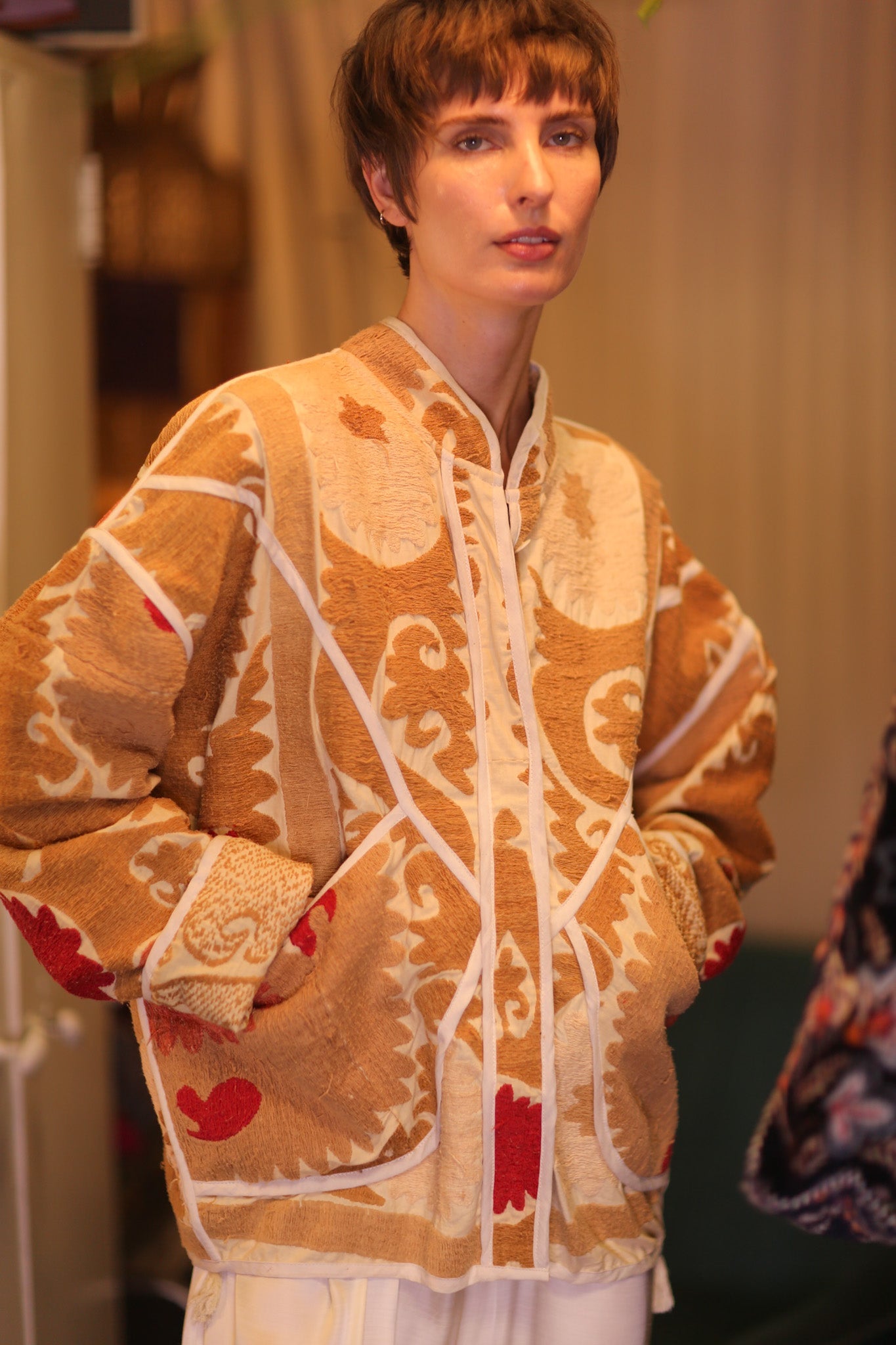 EMBROIDERED SUZANI JACKET ZARINA - BANGKOK TAILOR CLOTHING STORE - HANDMADE CLOTHING