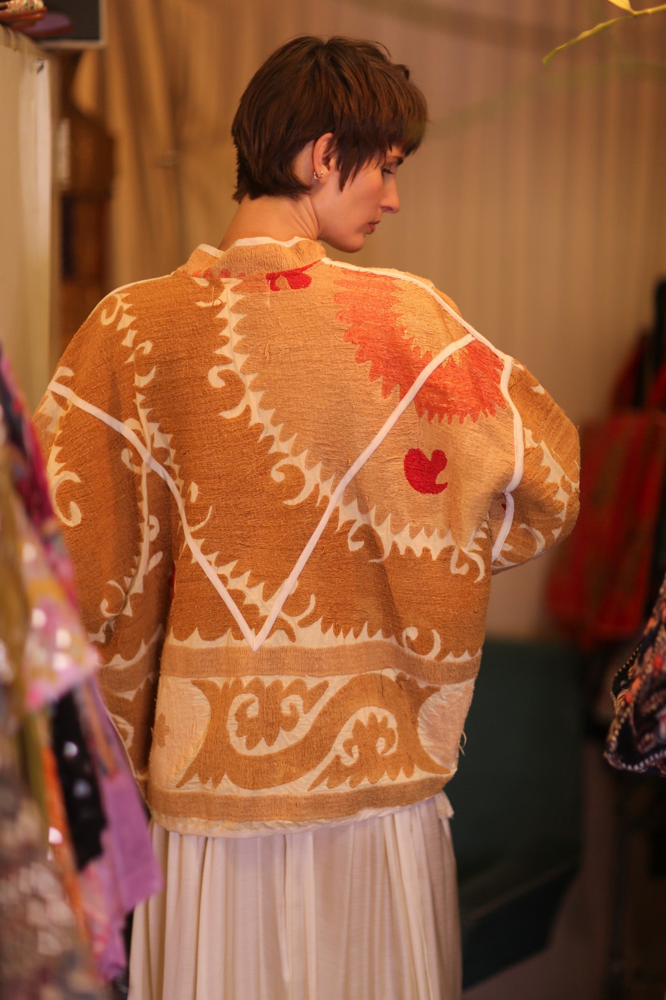 EMBROIDERED SUZANI JACKET ZARINA - BANGKOK TAILOR CLOTHING STORE - HANDMADE CLOTHING