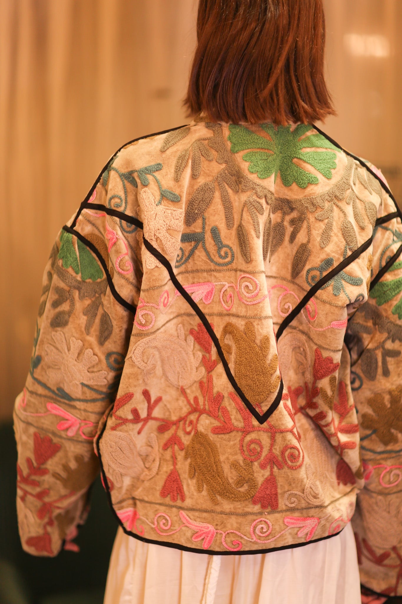 EMBROIDERED VELVET JACKET GORKIN - BANGKOK TAILOR CLOTHING STORE - HANDMADE CLOTHING