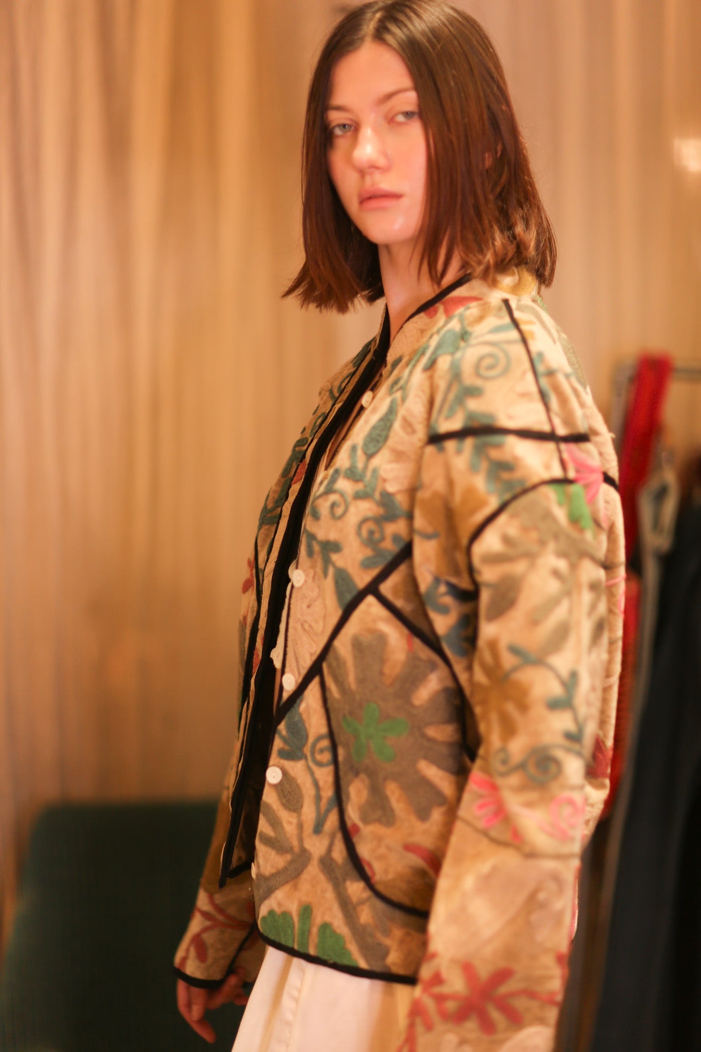 EMBROIDERED VELVET JACKET GORKIN - BANGKOK TAILOR CLOTHING STORE - HANDMADE CLOTHING