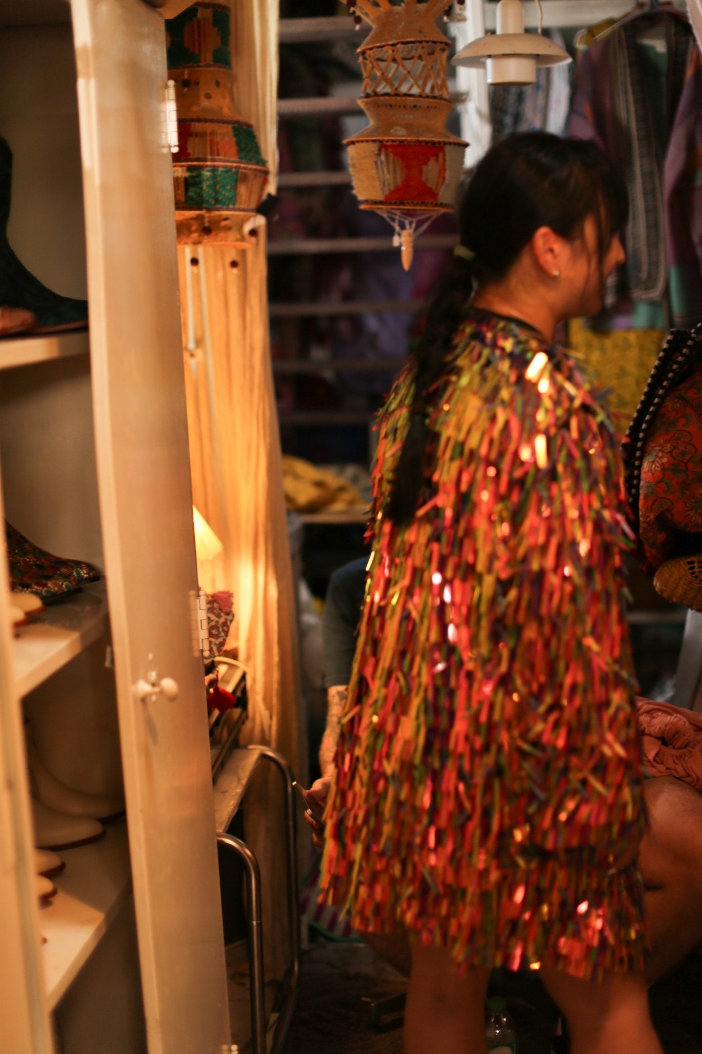 GLITTER SEQUIN KIMONO NIA - BANGKOK TAILOR CLOTHING STORE - HANDMADE CLOTHING