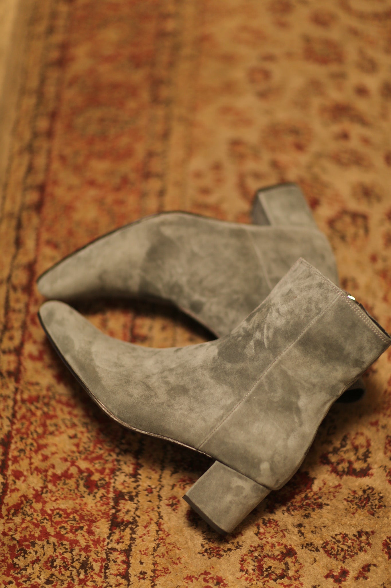 GREY SUEDE BOOTS - BANGKOK TAILOR CLOTHING STORE - HANDMADE CLOTHING