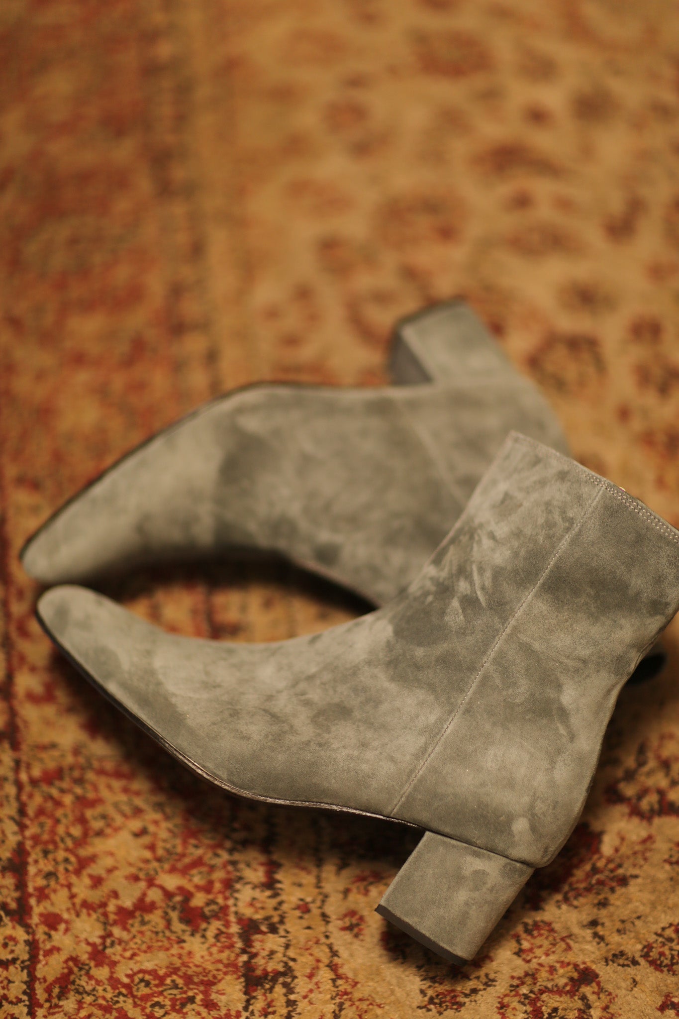 GREY SUEDE BOOTS - BANGKOK TAILOR CLOTHING STORE - HANDMADE CLOTHING