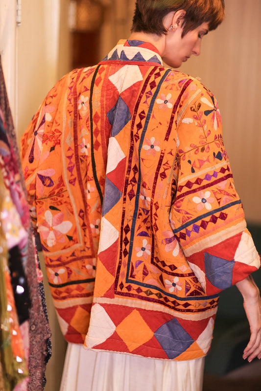 HALF KIMONO EMBROIDRED JACKET LORISA - BANGKOK TAILOR CLOTHING STORE - HANDMADE CLOTHING