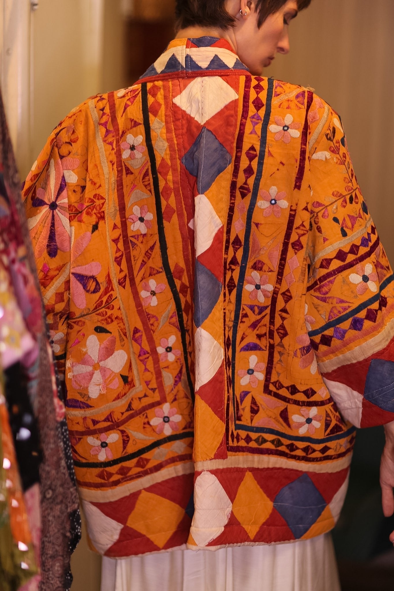 HALF KIMONO EMBROIDRED JACKET LORISA - BANGKOK TAILOR CLOTHING STORE - HANDMADE CLOTHING