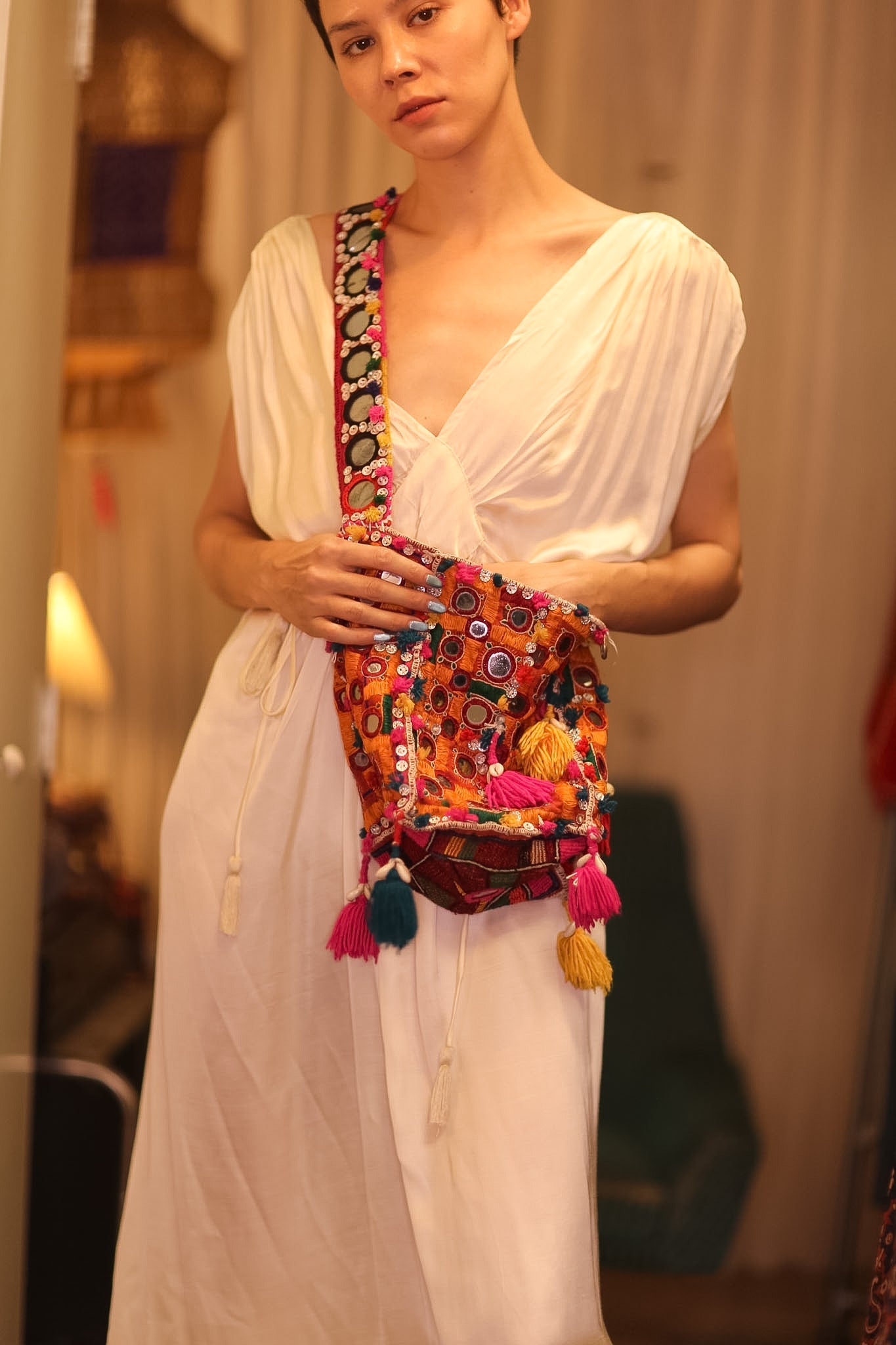 HANDMADE MIRROR BAG BBE - BANGKOK TAILOR CLOTHING STORE - HANDMADE CLOTHING